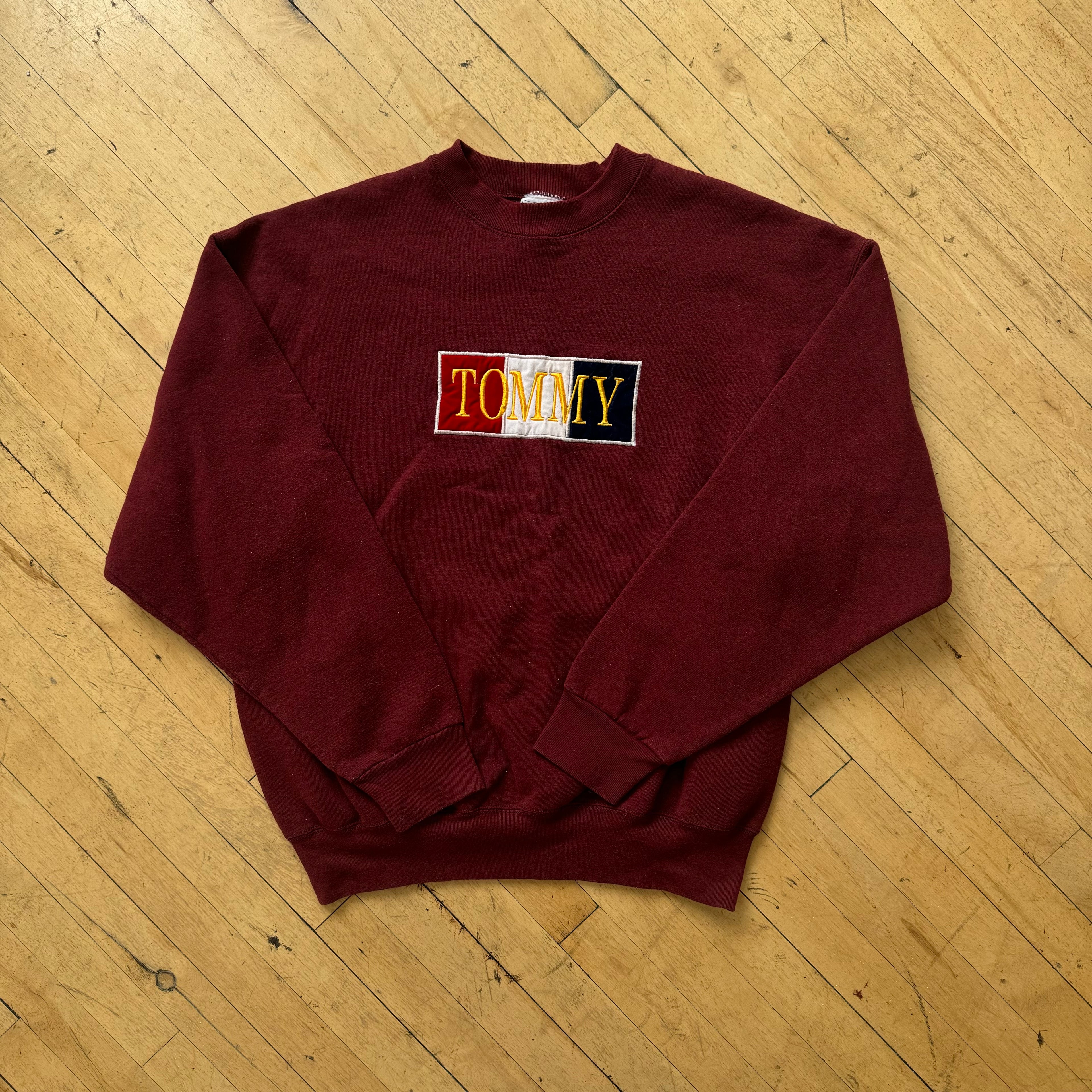 Vintage Tommy SpellOut CrewNeck Sz XL