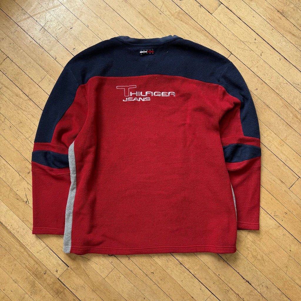 Vintage Tommy Hilfiger Fleece Crewneck Sz XXL