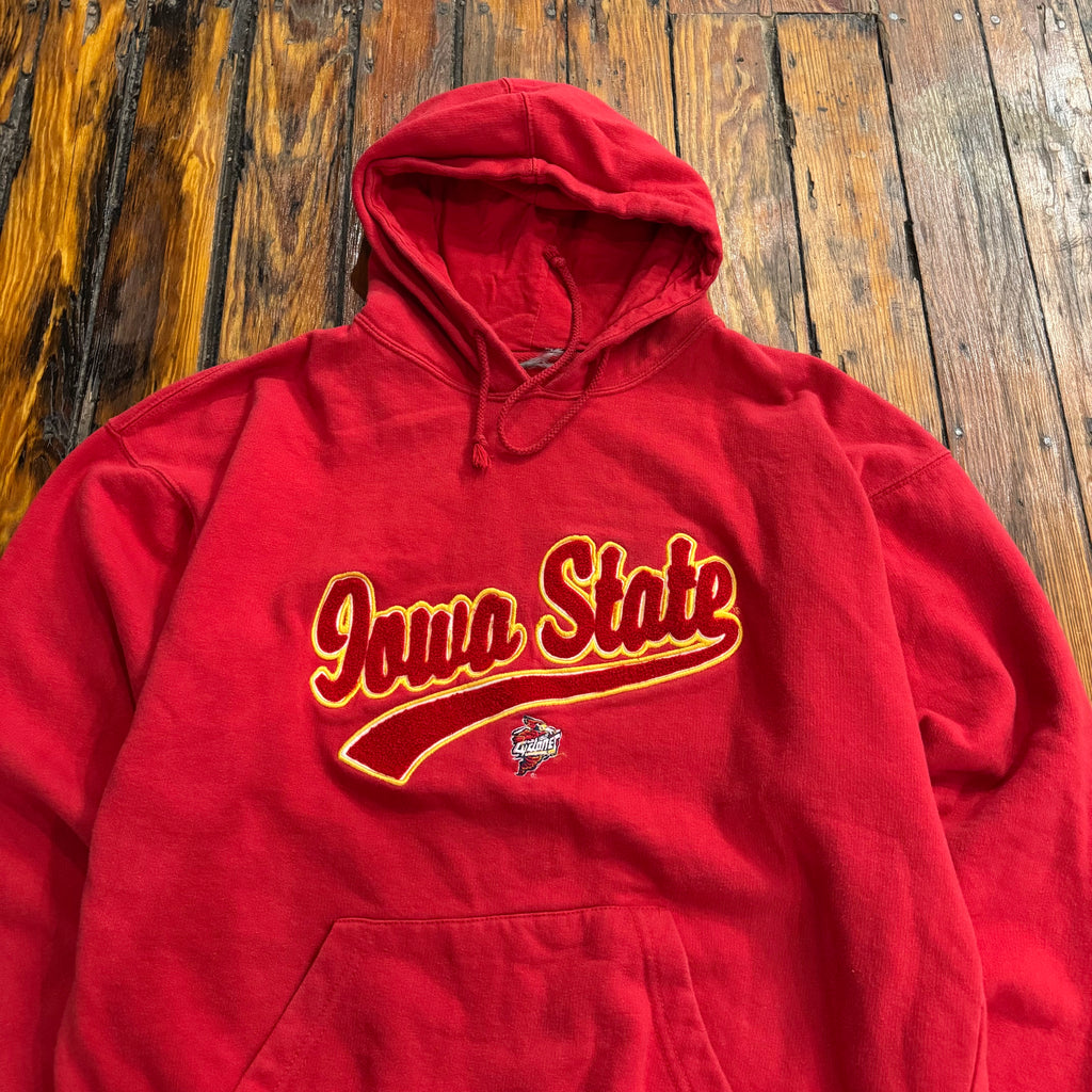 Vintage Iowa State SpellOut Hoodie Sz M
