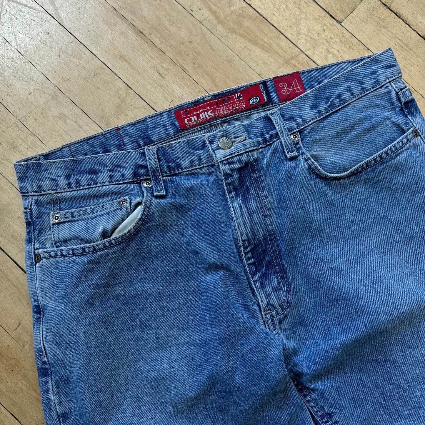 Vintage Y2K Quiksilver Denim Jeans Sz 34