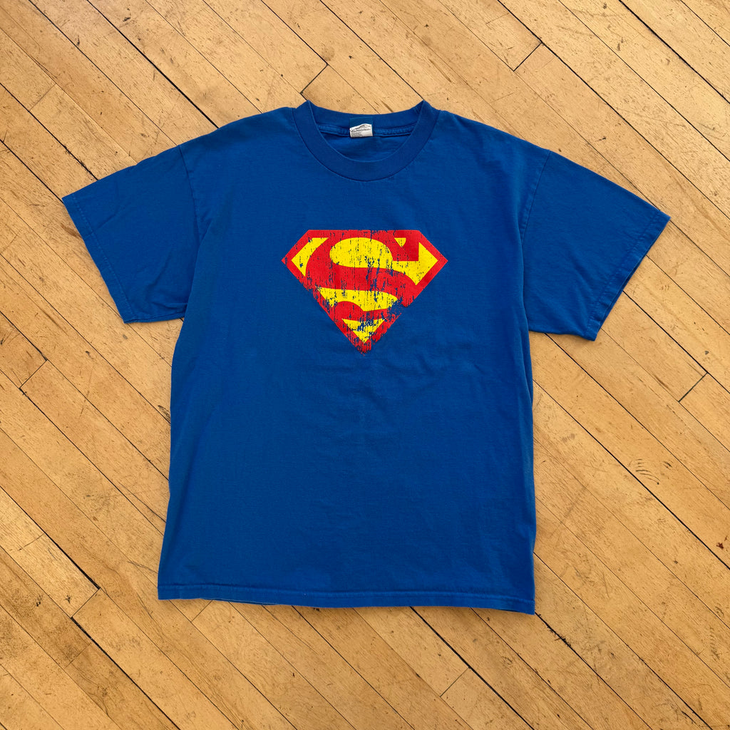 Vintage SuperMan Logo T-shirt Sz M