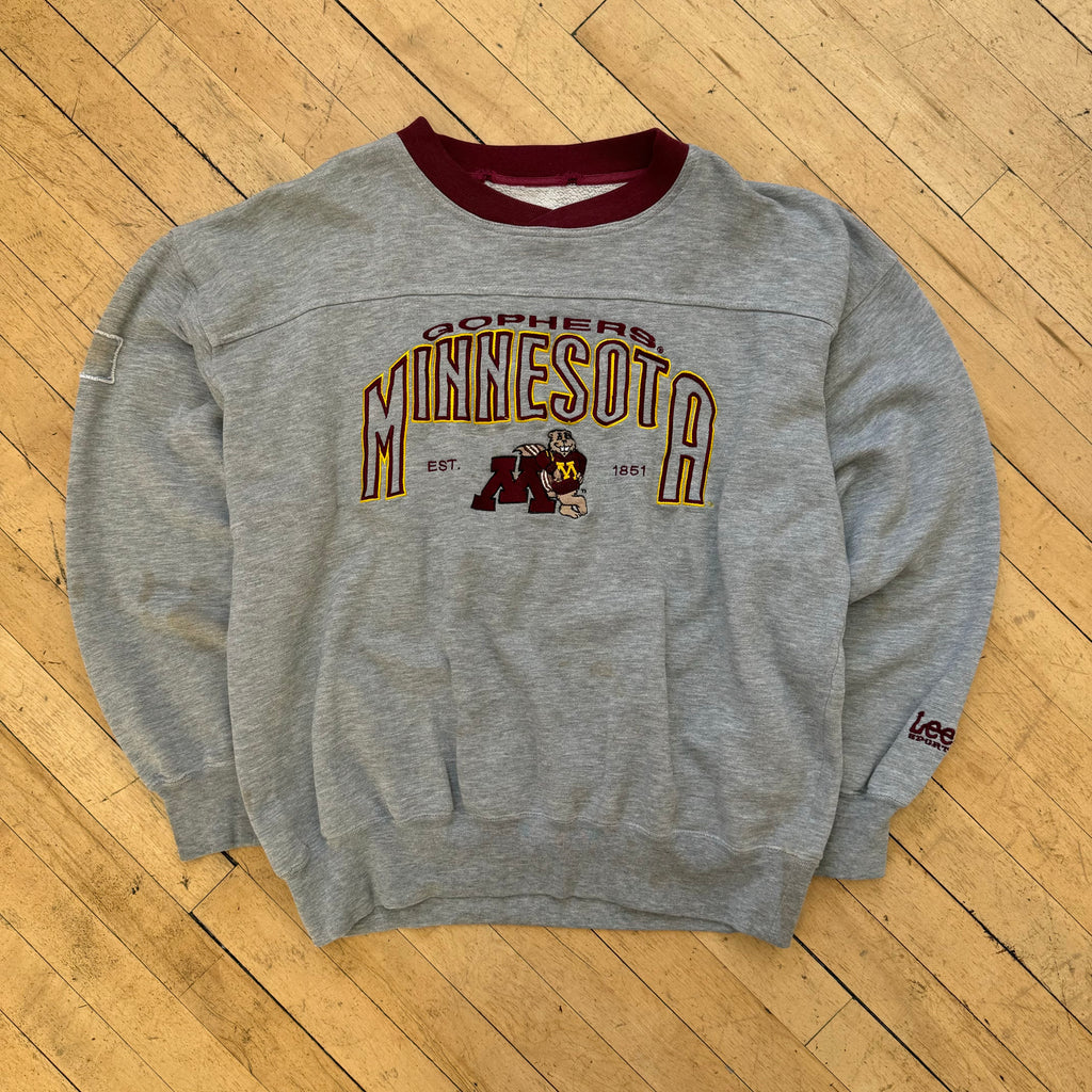Vintage Lee Sports Minnesota Gophers Crewneck Sz XL