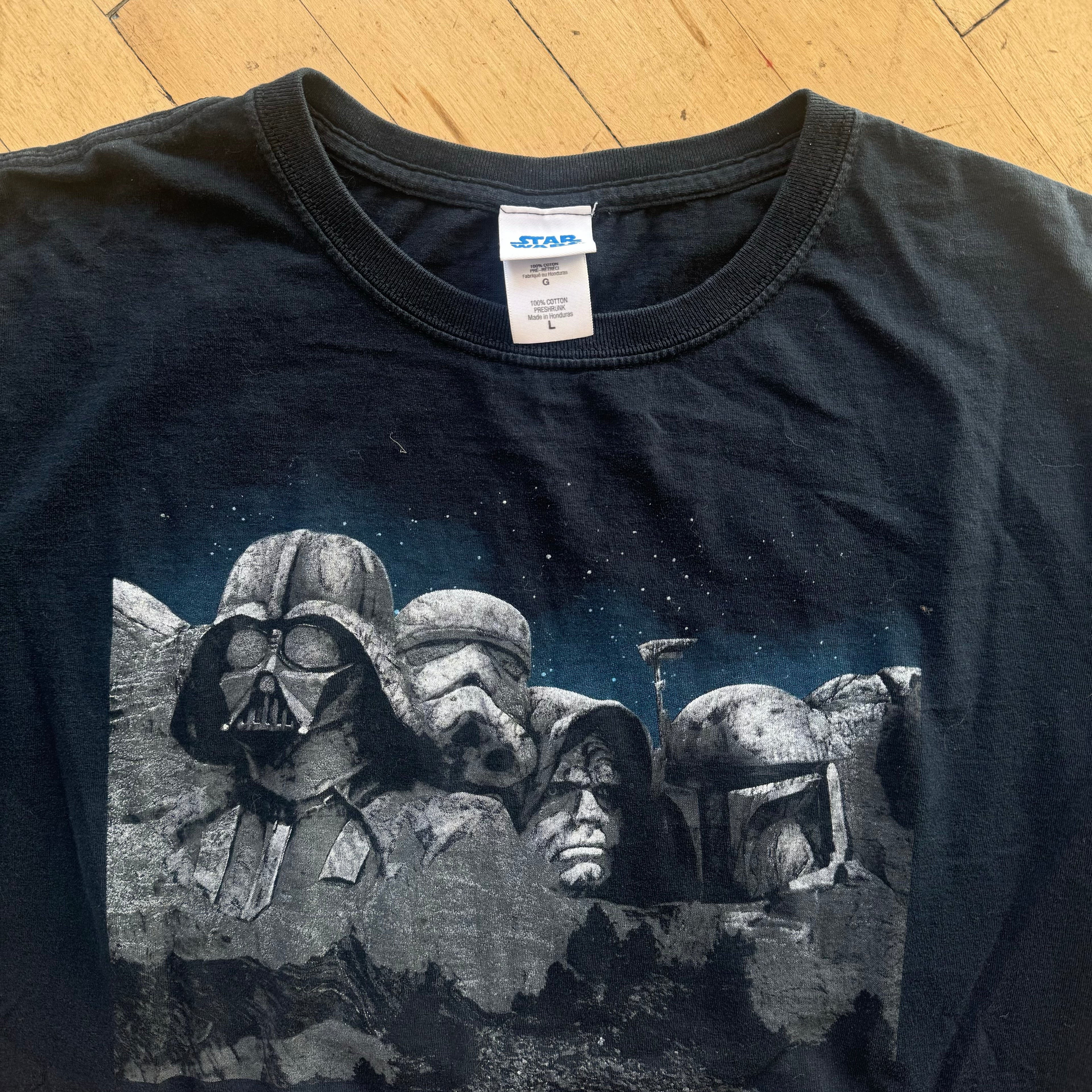 Y2K StarWars Faces T-shirt Sz L