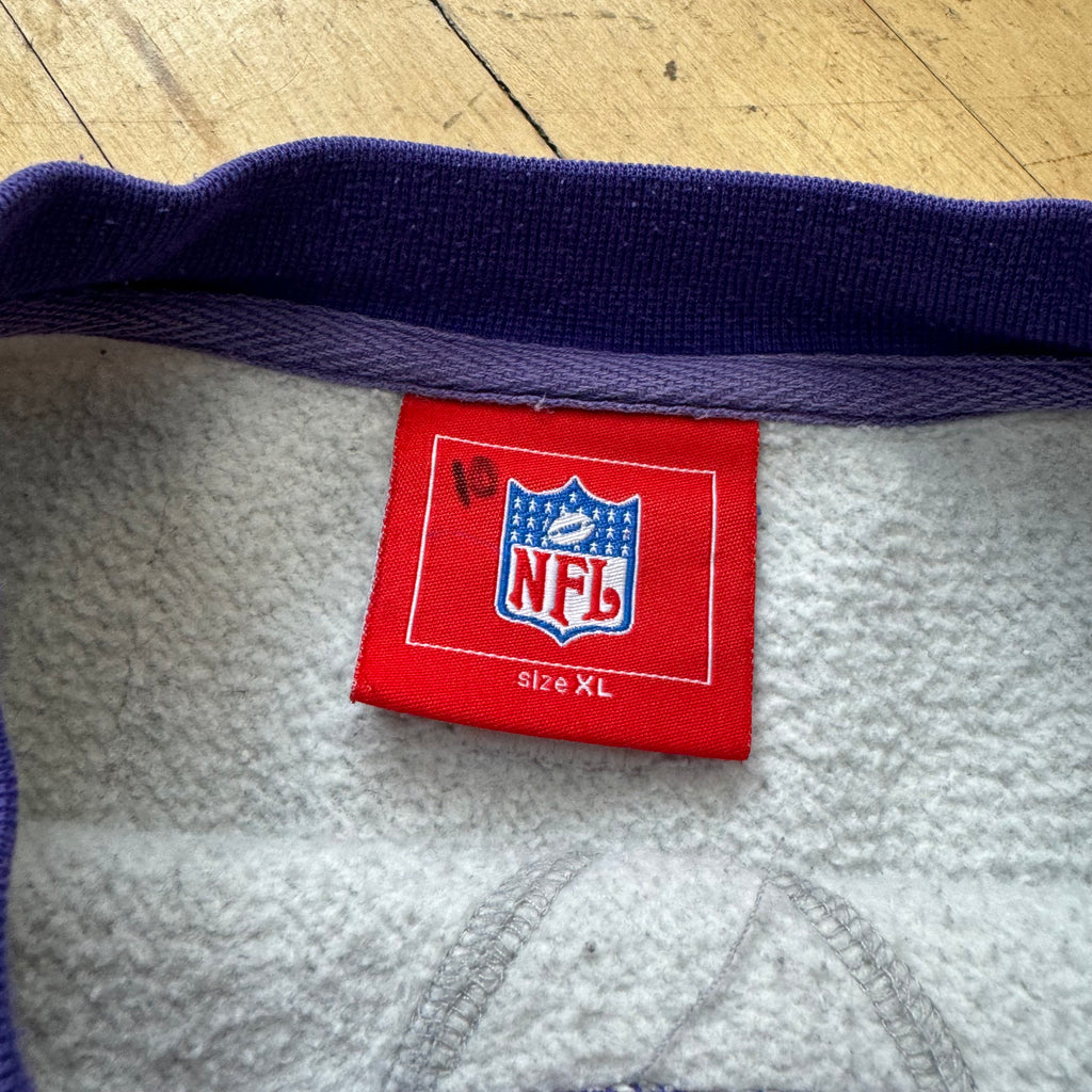 Vintage Minnesota Vikings SpellOut CrewNeck Sz XL