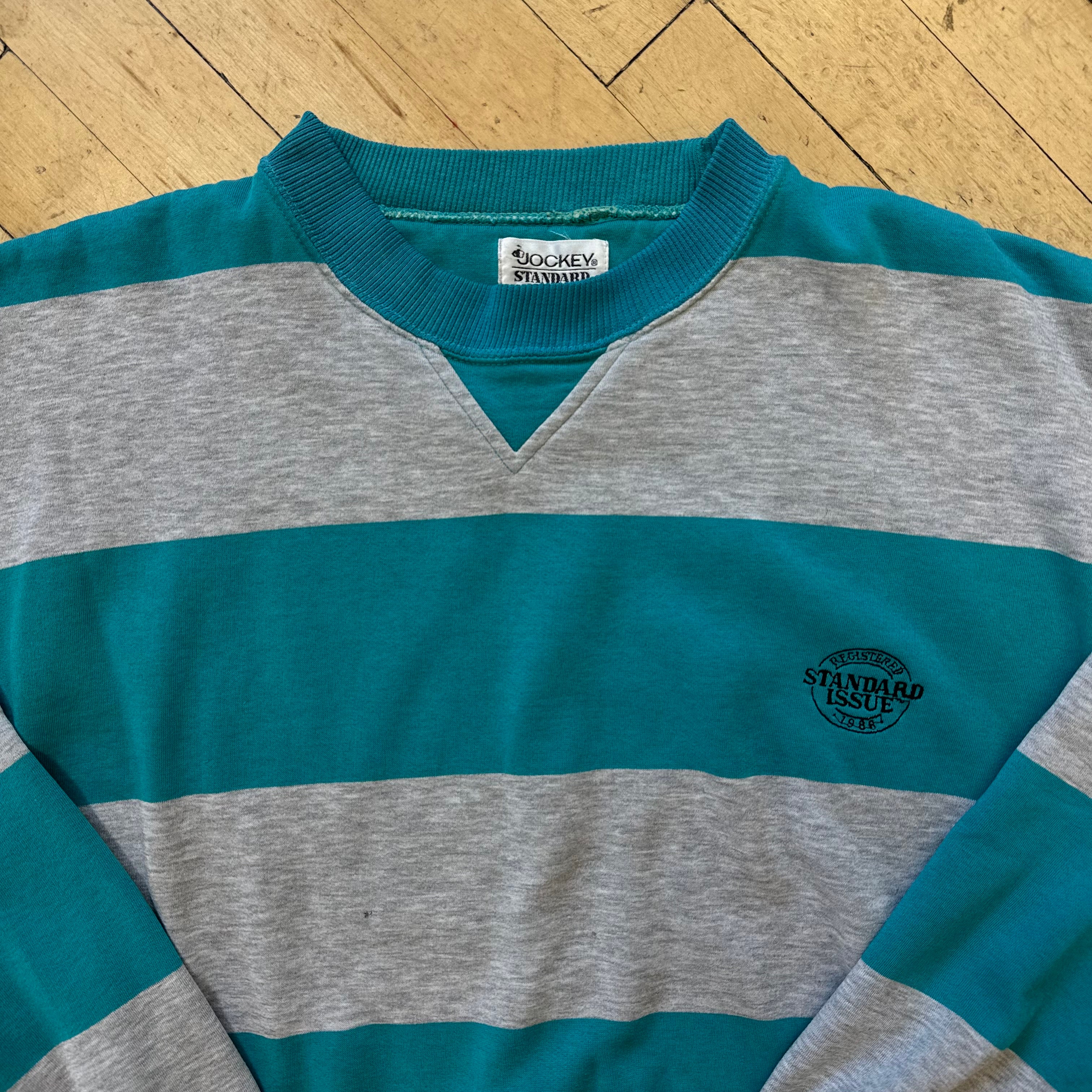 Vintage Standard Issue Striped Crewneck Sz XL