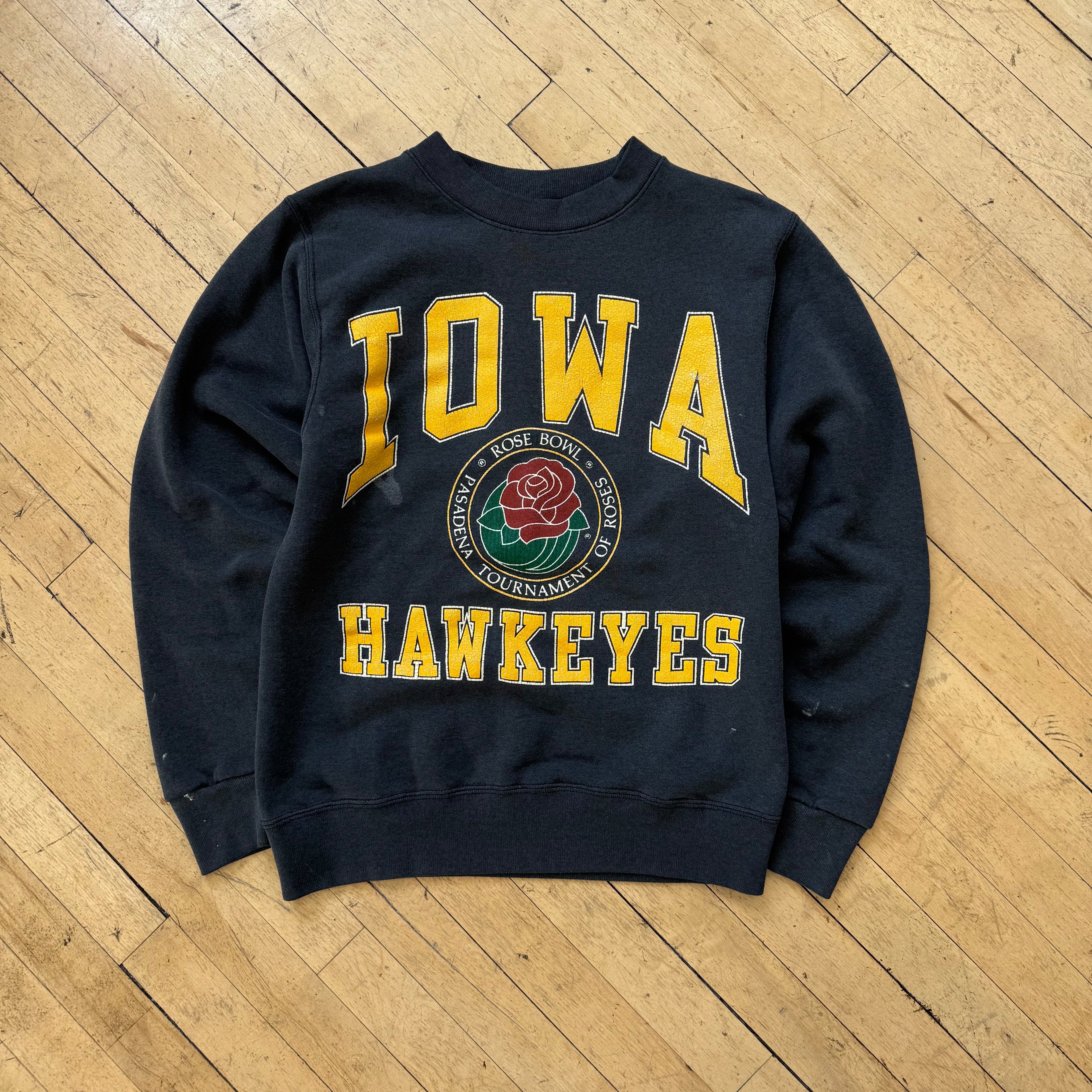 Vintage Iowa Hawkeyes Rose Bowl Crewneck Sz S