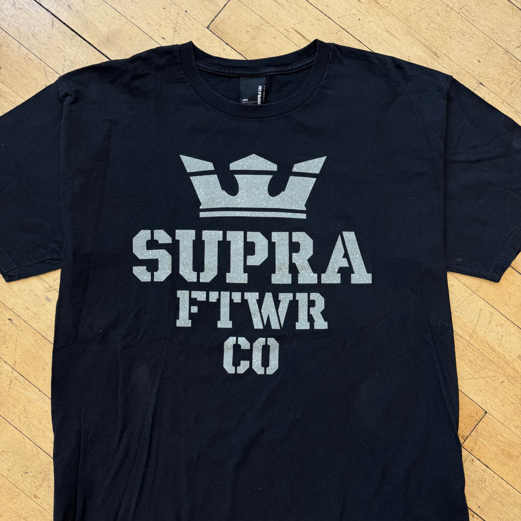 Y2K Supra FTWR CO T-shirt Sz L