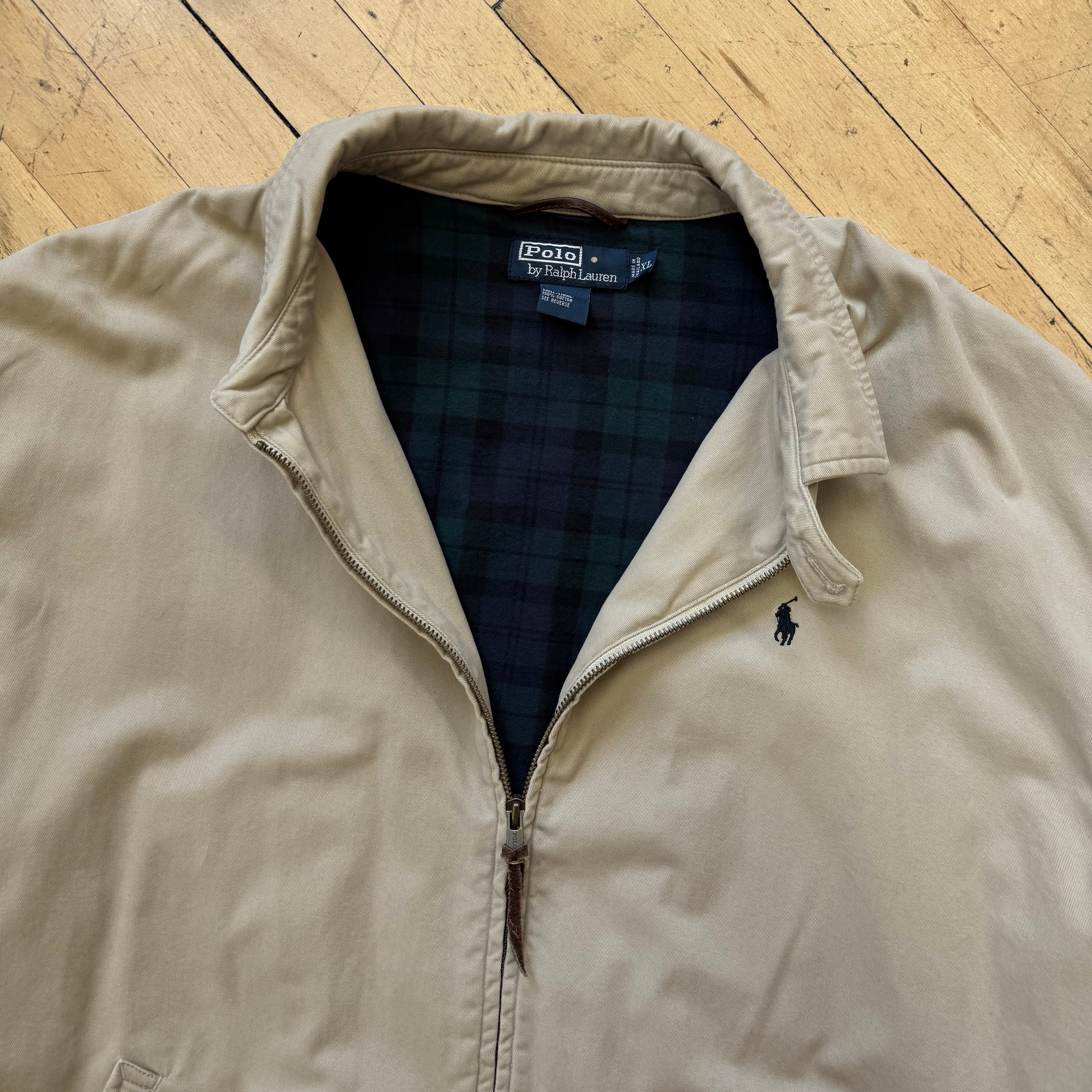 Vintage Polo Ralph Lauren Plaid Lined Jacket Sz XL