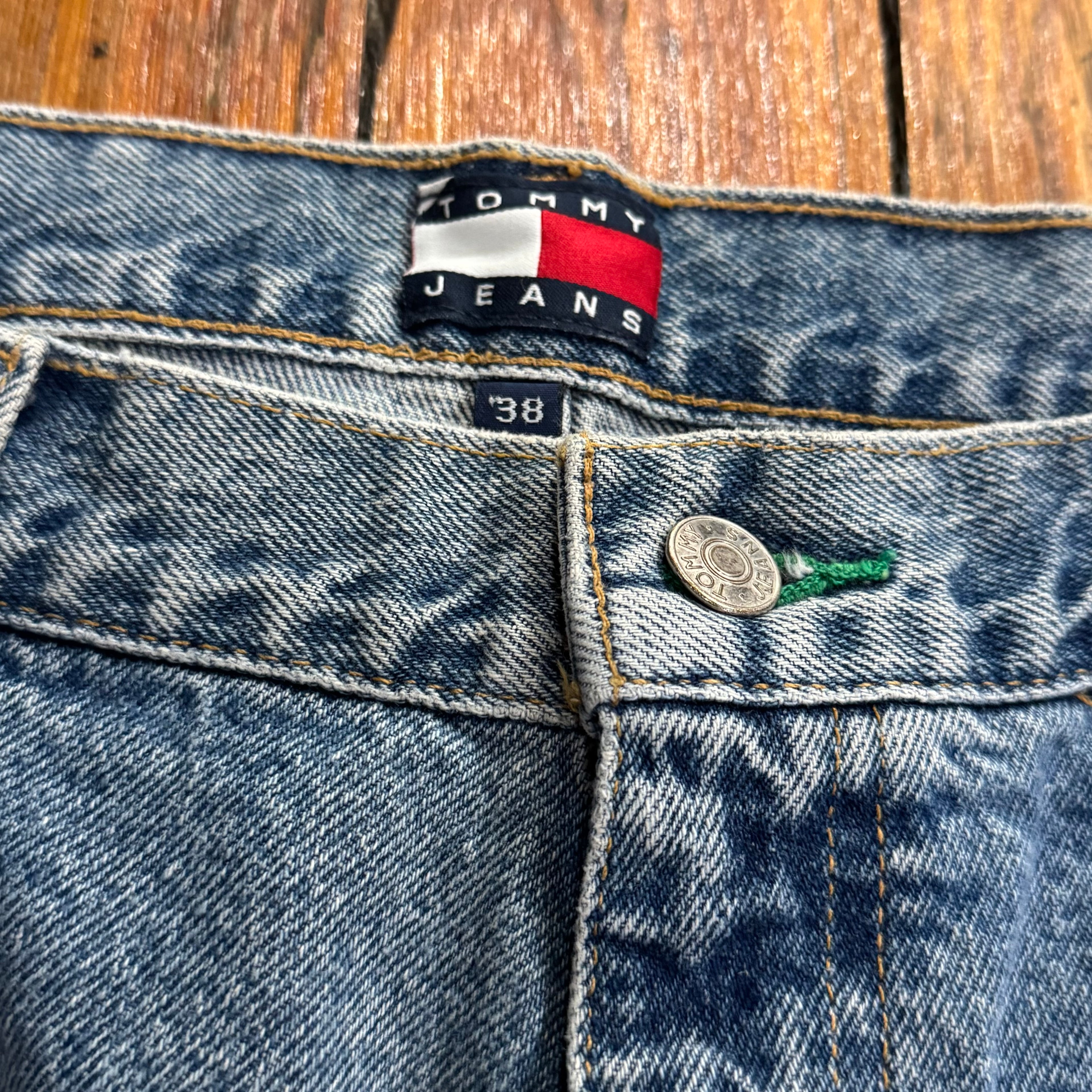 Vintage Tommy Hilfiger Denim Jean Shorts Sz 38