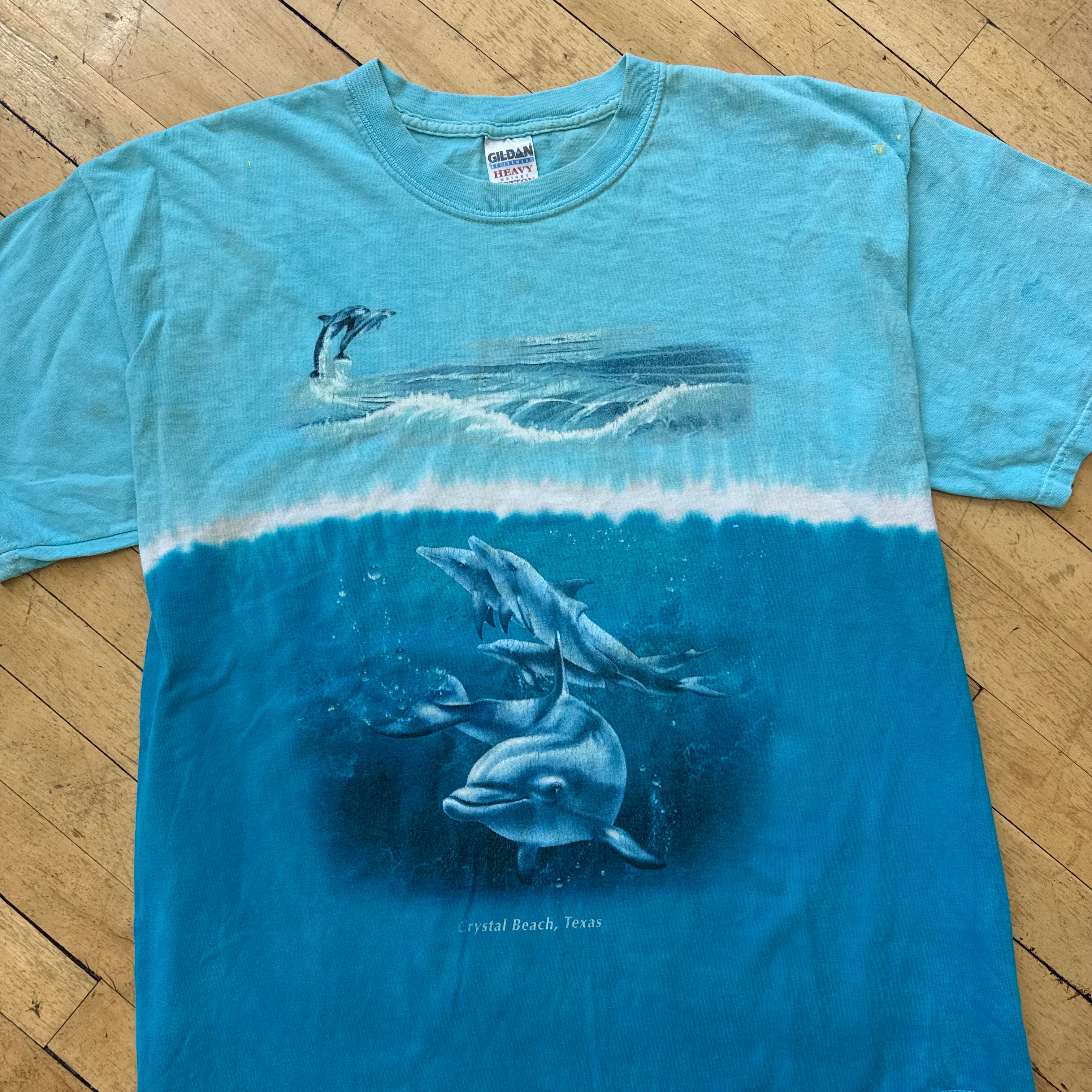 Vintage Crystal Beach Dolphins T-shirt Sz XL