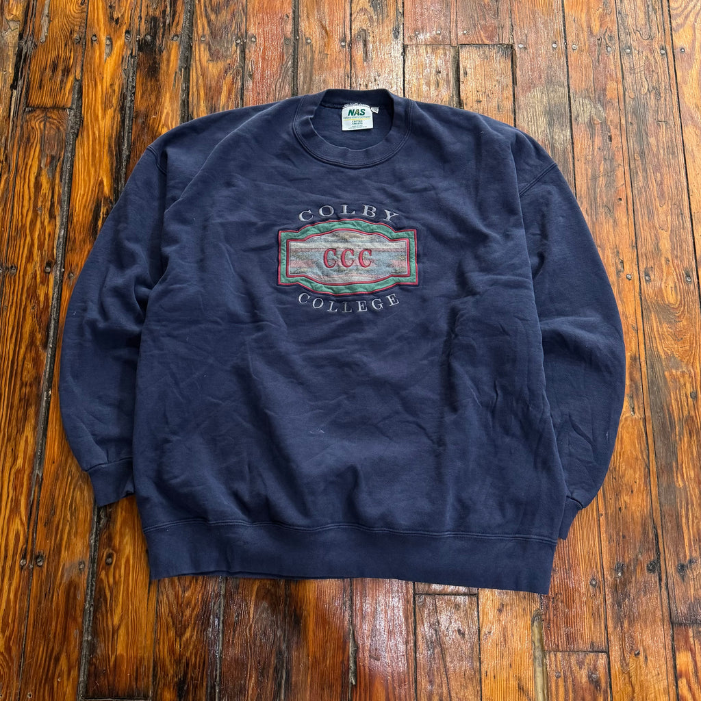 Vintage Colby College Crewneck Sz XL