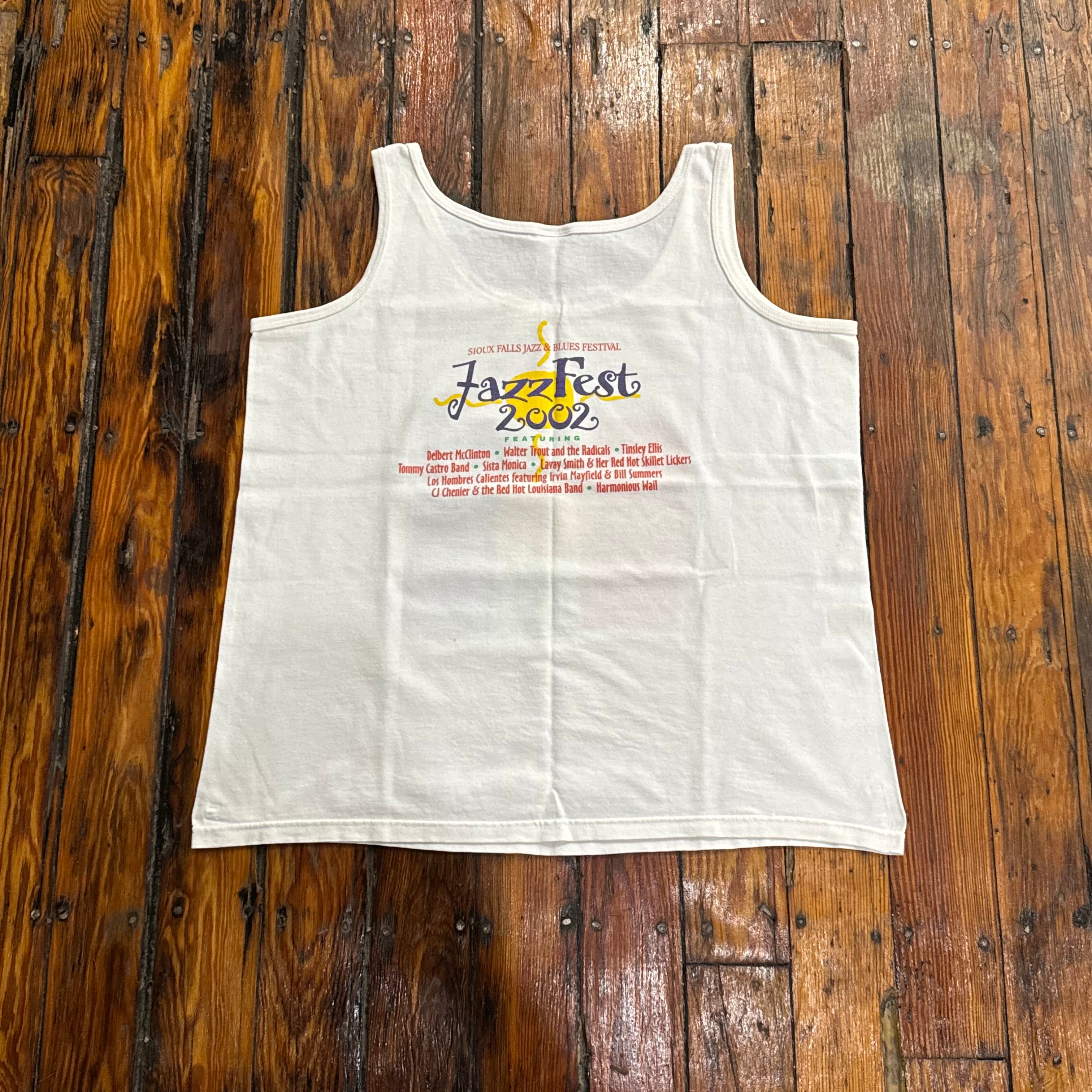 Jazz Fest Sioux Falls 2002 Tank Top T-shirt Sz L