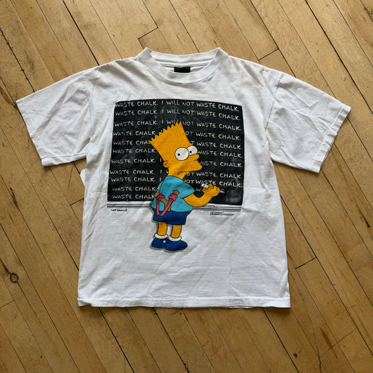 Vintage Bart Simpson Chalk Board T-shirt Sz M