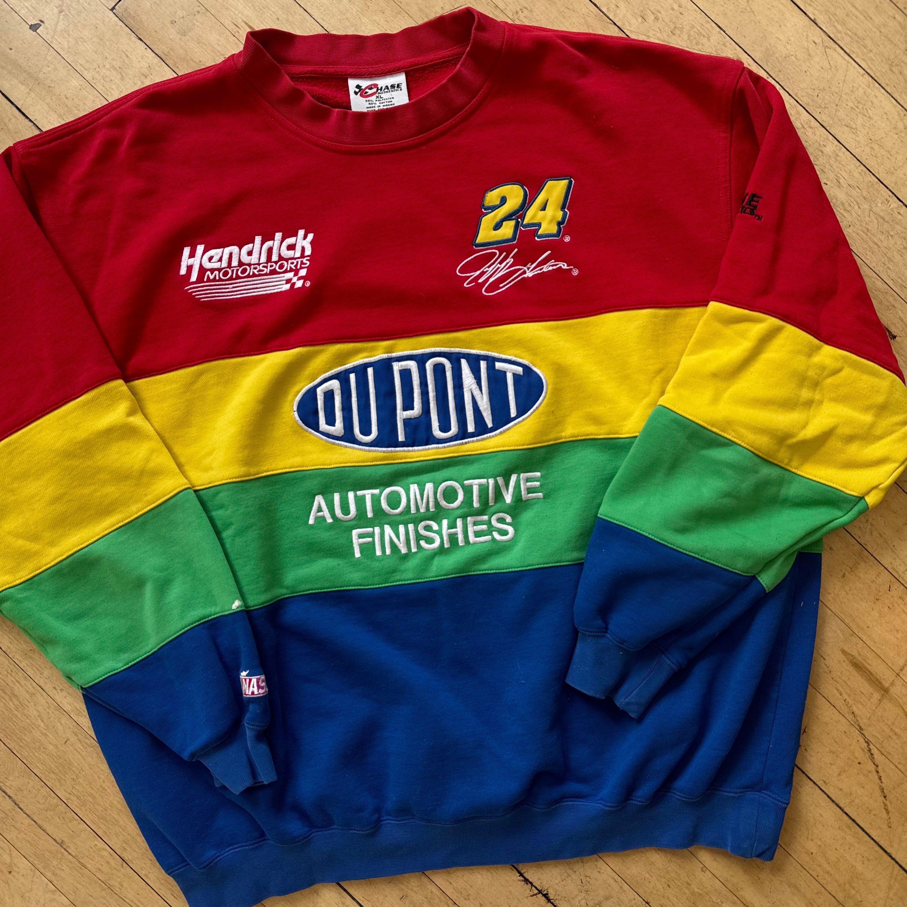Vintage DuPoint NASCAR CrewNeck Sz XL
