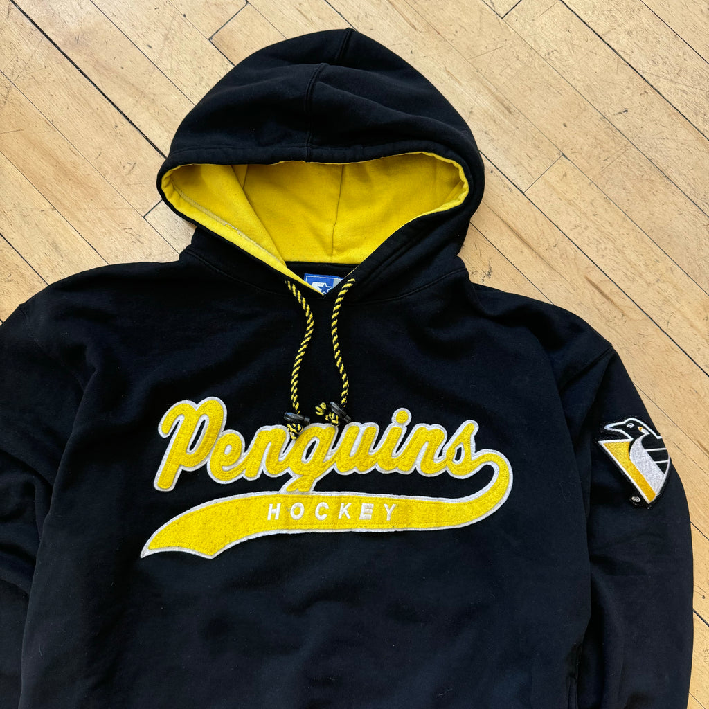 Vintage Starter NHL Penguins Hockey Hoodie Sz L