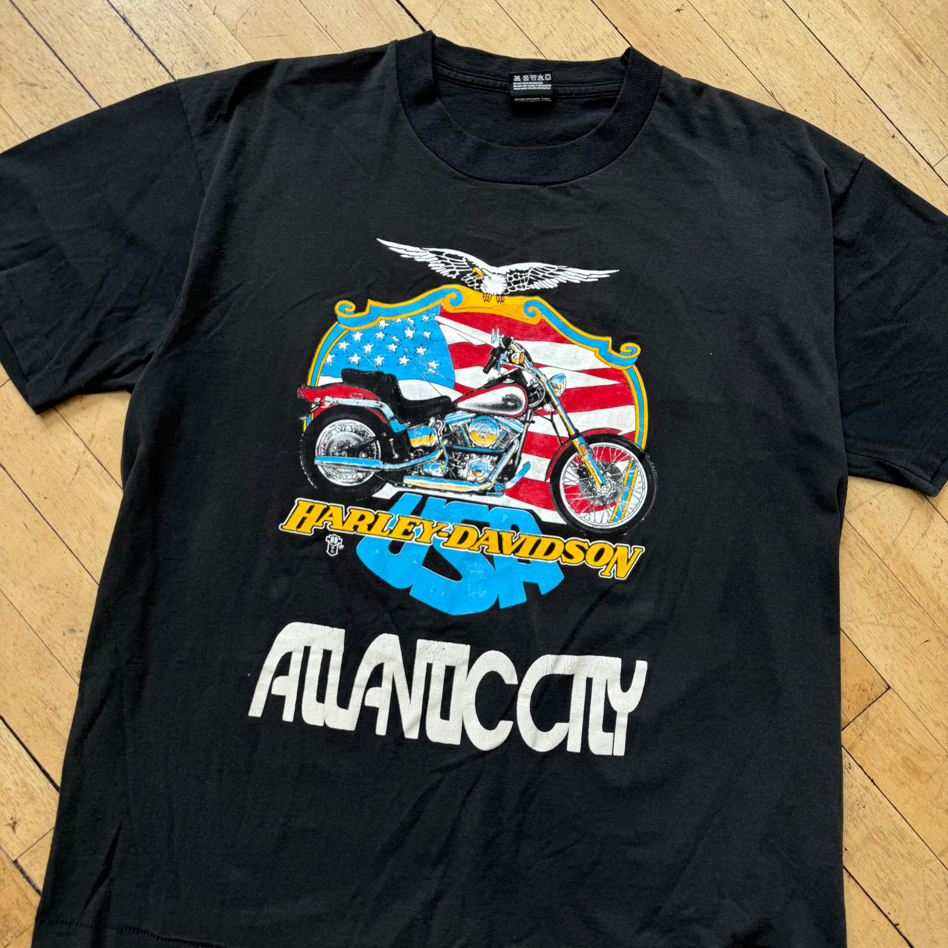Vintage Harley Davidson Atlantic City T-shirt Sz L