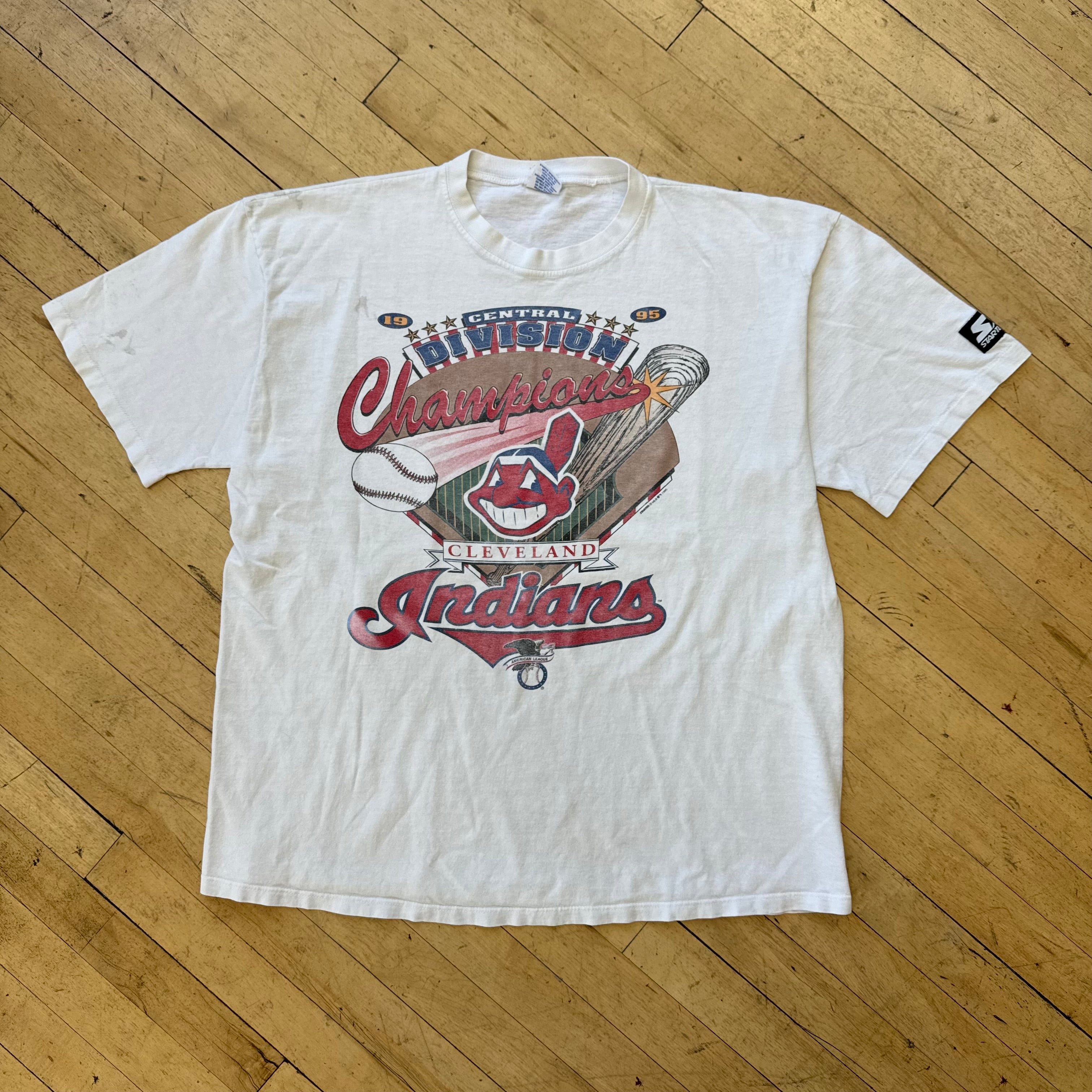 Vintage Cleveland Indians Starter T-shirt Sz XL