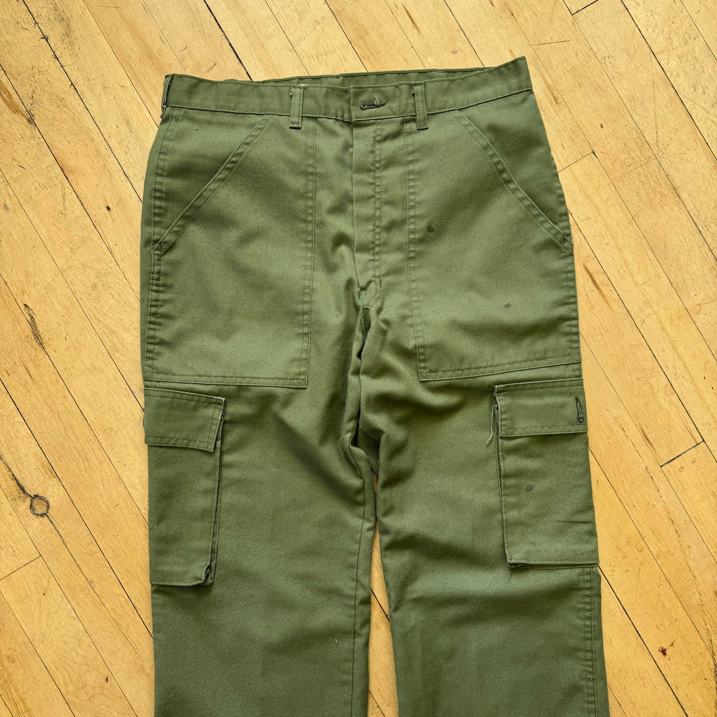 Vintage Olive Green Cargo Kahki Pants Sz 32x32