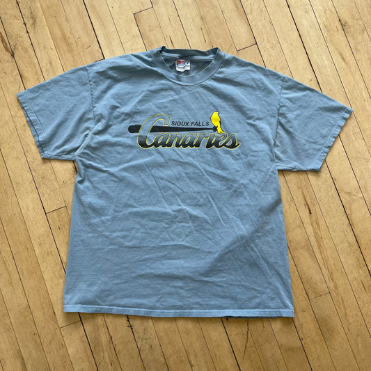 Vintage Sioux Falls Canaries T-shirt Sz L