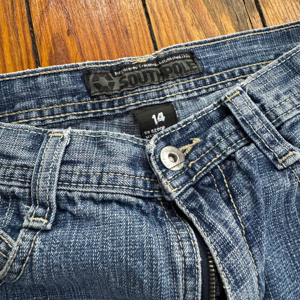 Y2K Baggy SouthPole Denim Jeans Sz 14