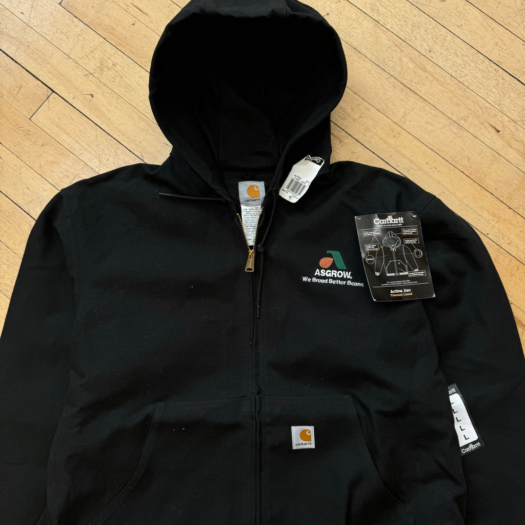 Vintage Carhartt Black Active Jacket New W/ Tags Sz L