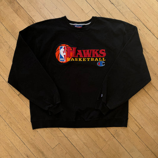 Vintage Atlanta Hawks Champion Crewneck Sz XXL