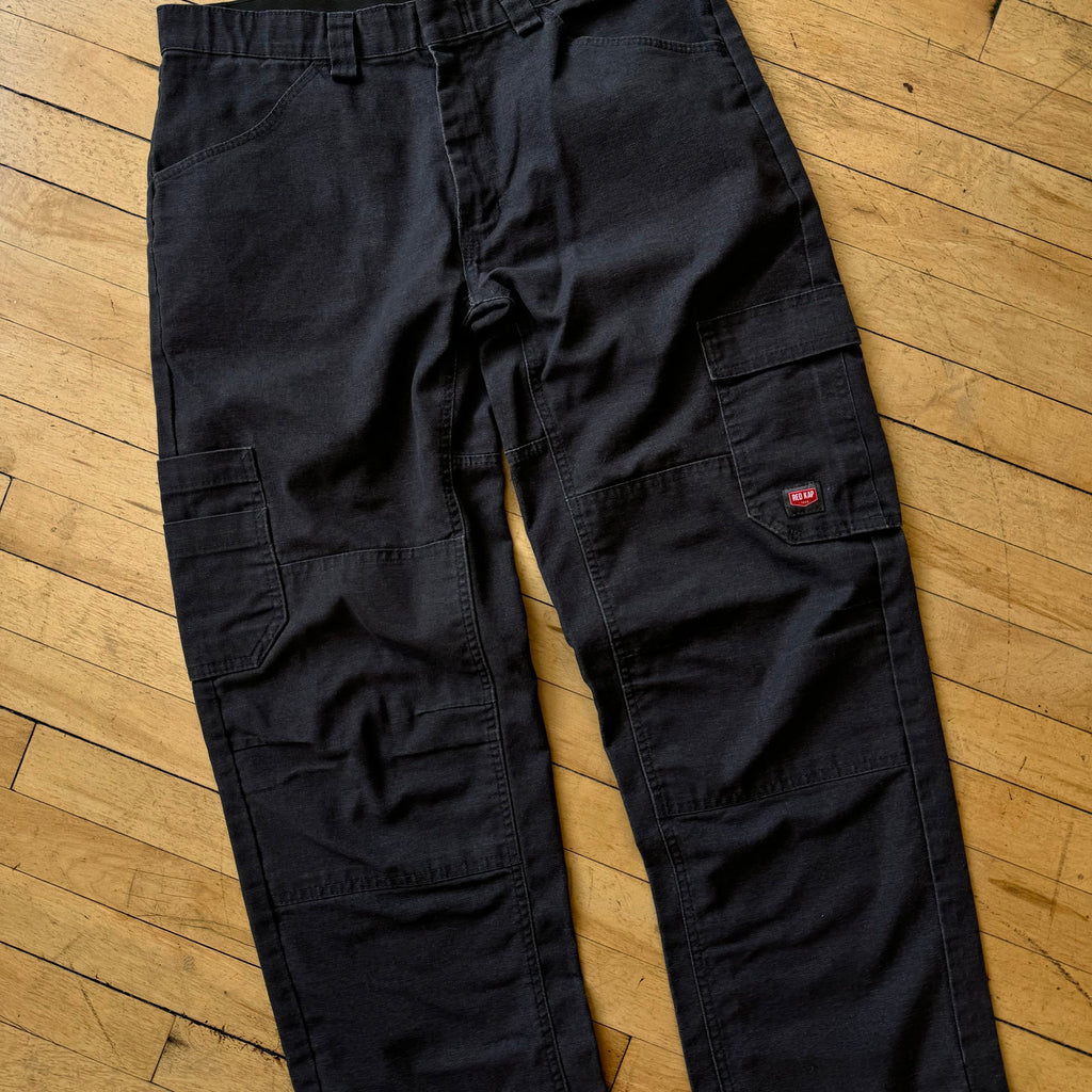 Vintage Red Cap Grey Cargo Pants Sz 34x31