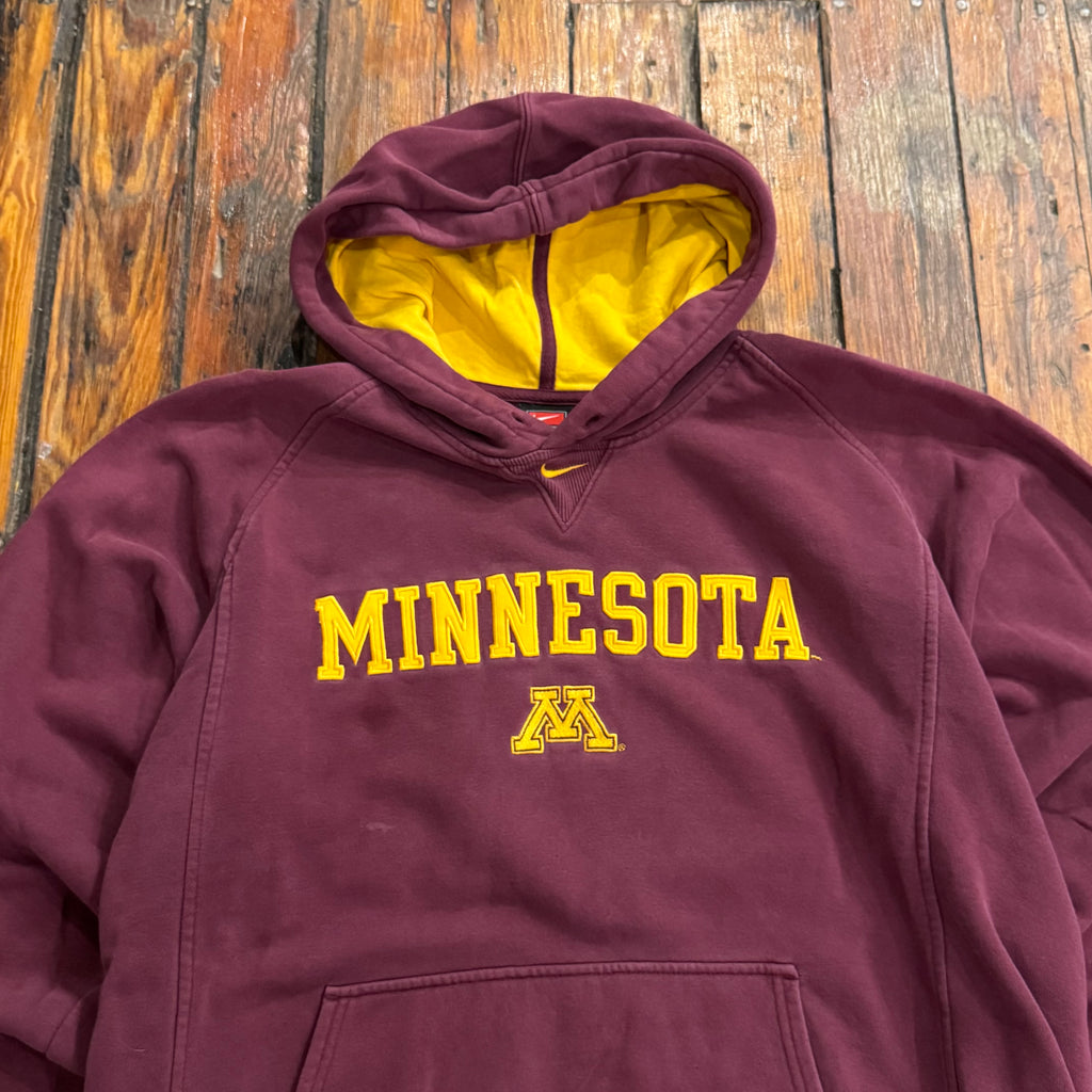 Vintage Nike Minnesota Gophers Center Swoosh Hoodie Sz L