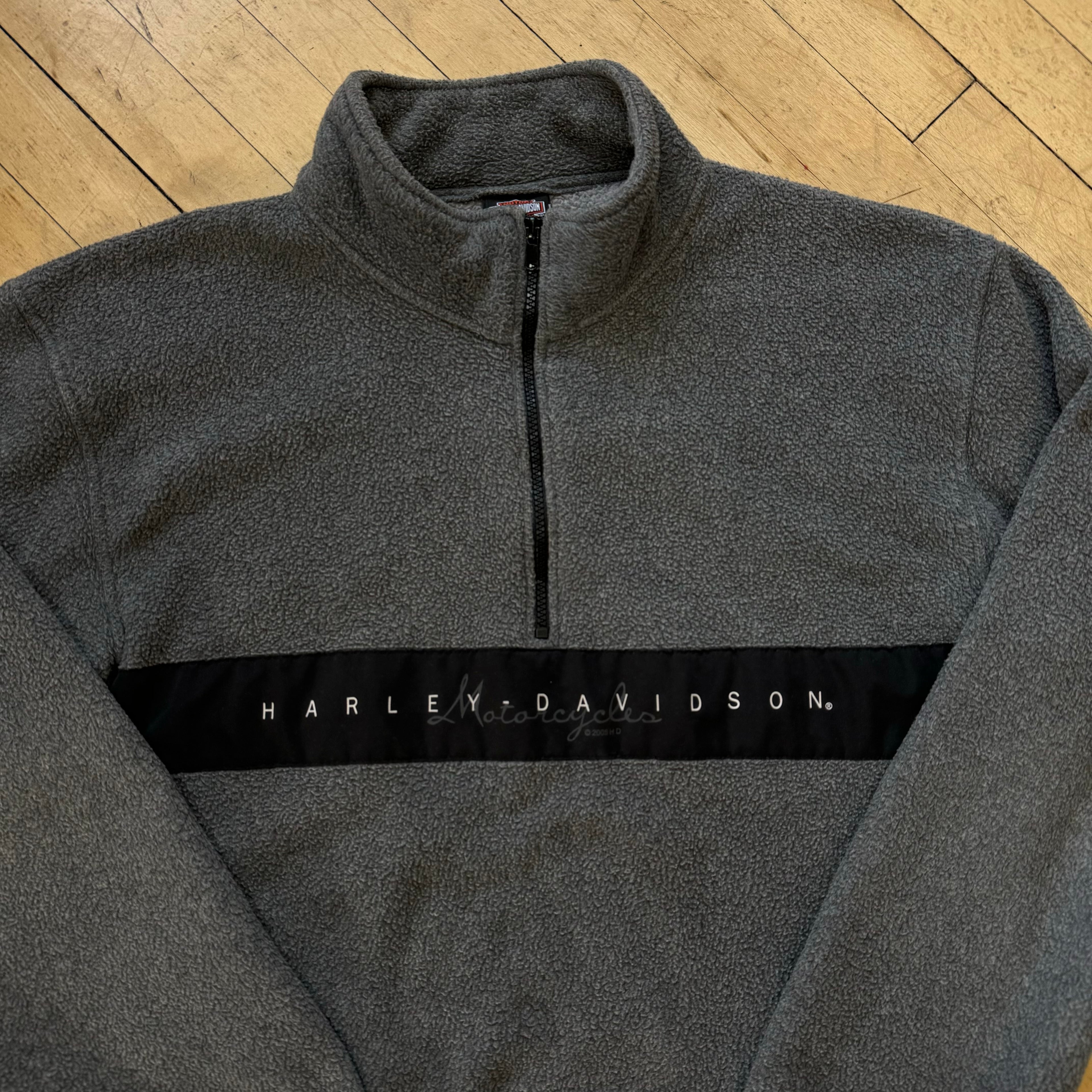 Vintage Harley Davidson Fleece Jacket Sz L