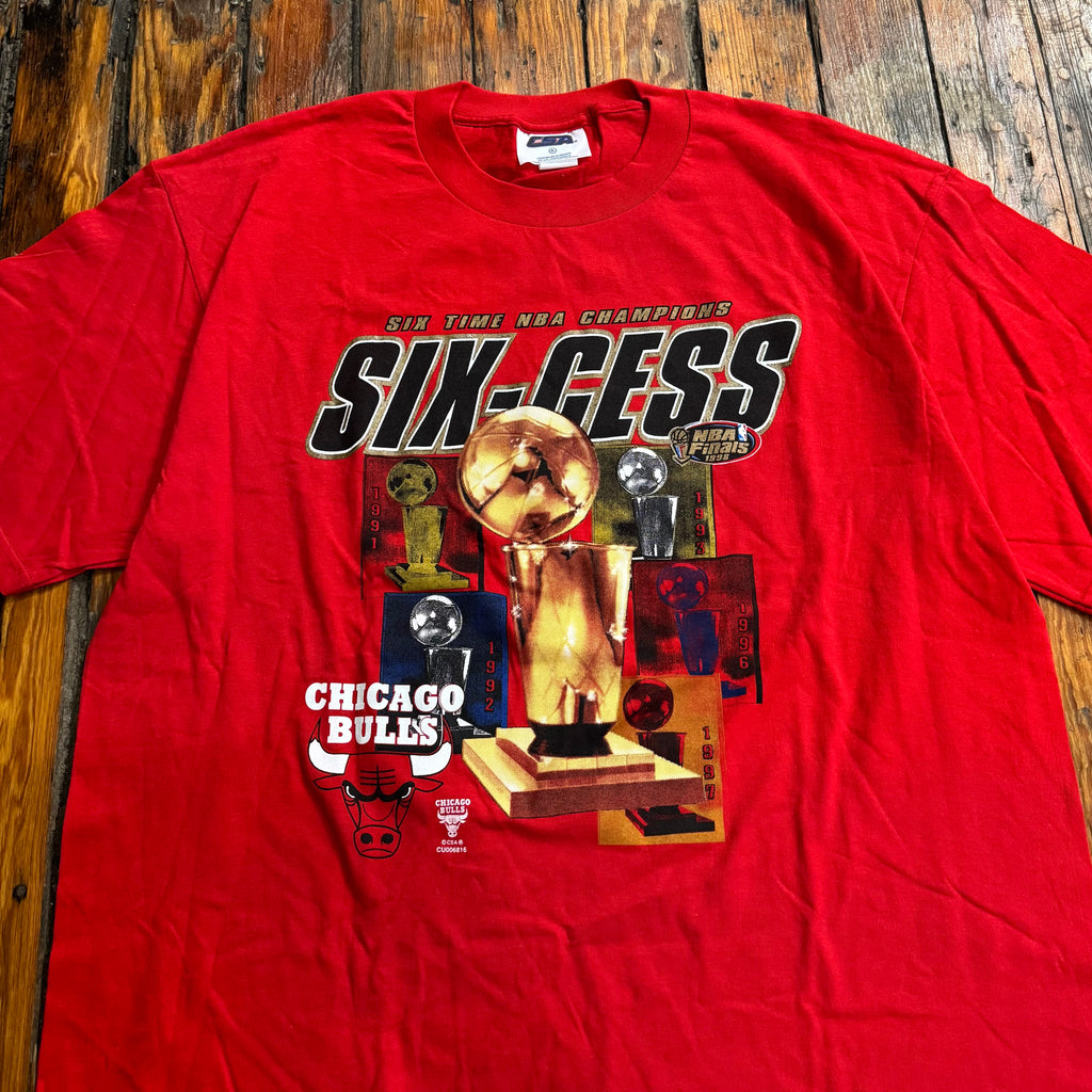 Vintage Six-cess Chicago Bulls T-shirt Sz XL