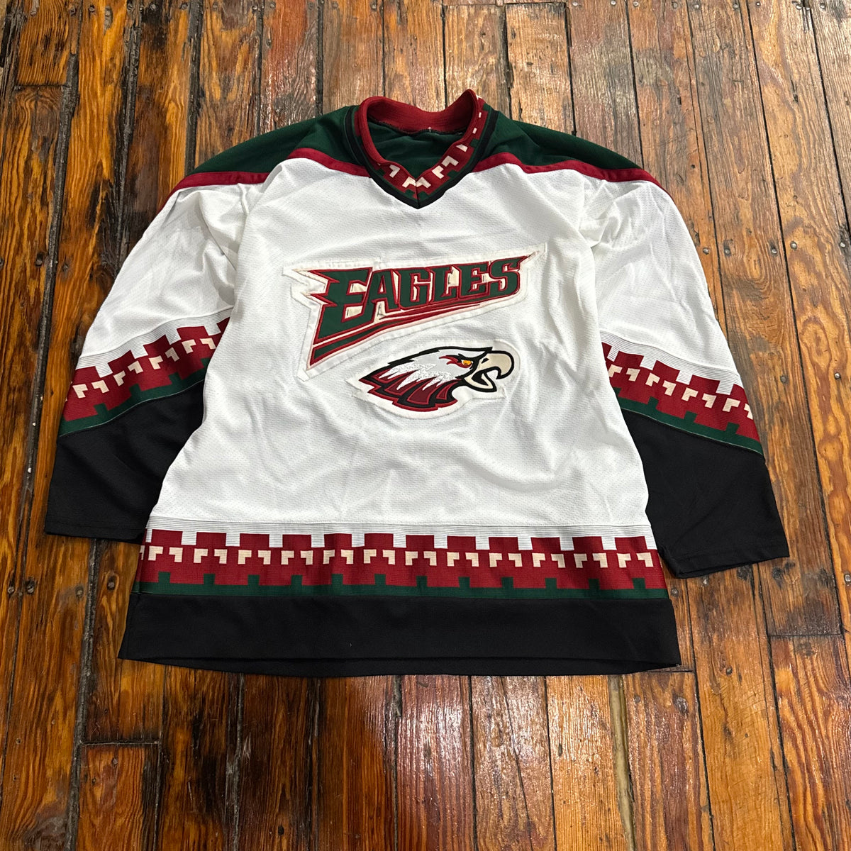 Vintage Eagles Hockey Jersey Sz L