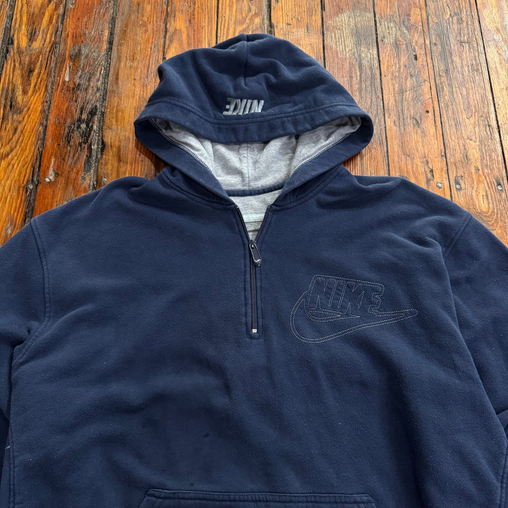 Vintage Nike Quarter Zip Hoodie Sz XXL