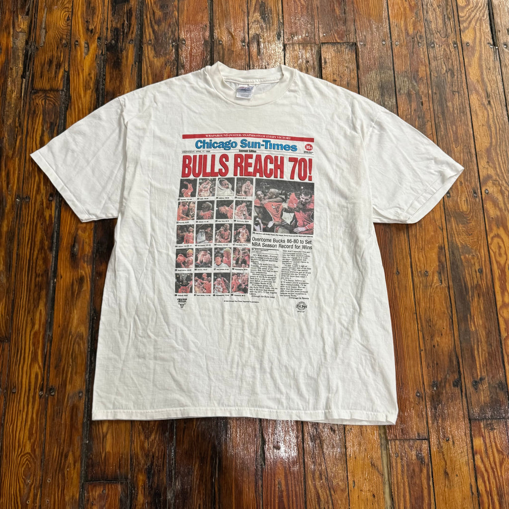 Vintage Chicago Bulls Reach 70 T-shirt Sz XL