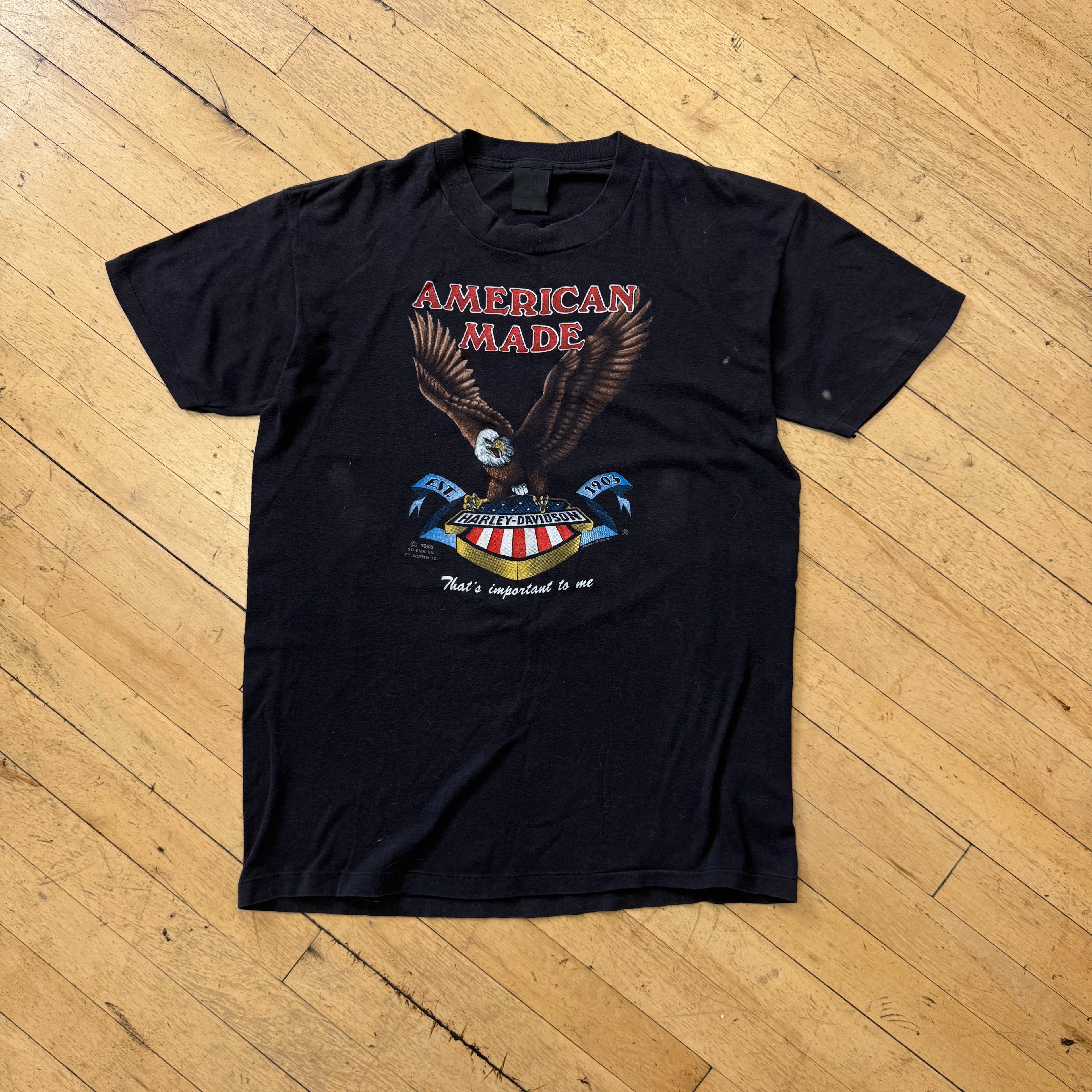 Vintage Harley Davidson 3d Emblem T-shirt Sz XL