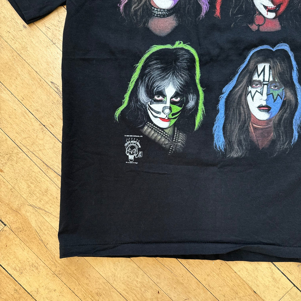 Vintage Kiss Faces T-shirt Sz L
