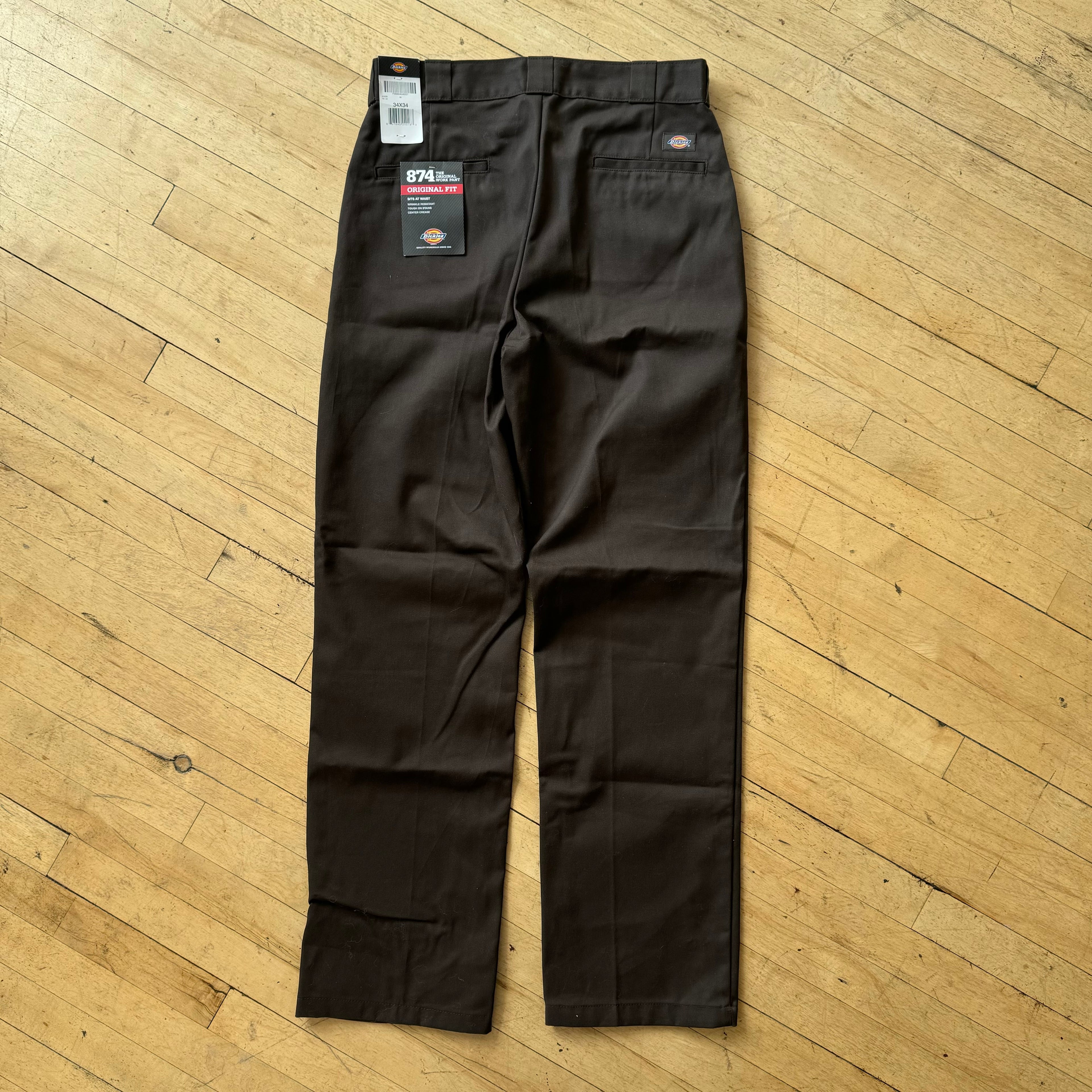 Y2K Dickie Brown 874 Pants Sz 34x34