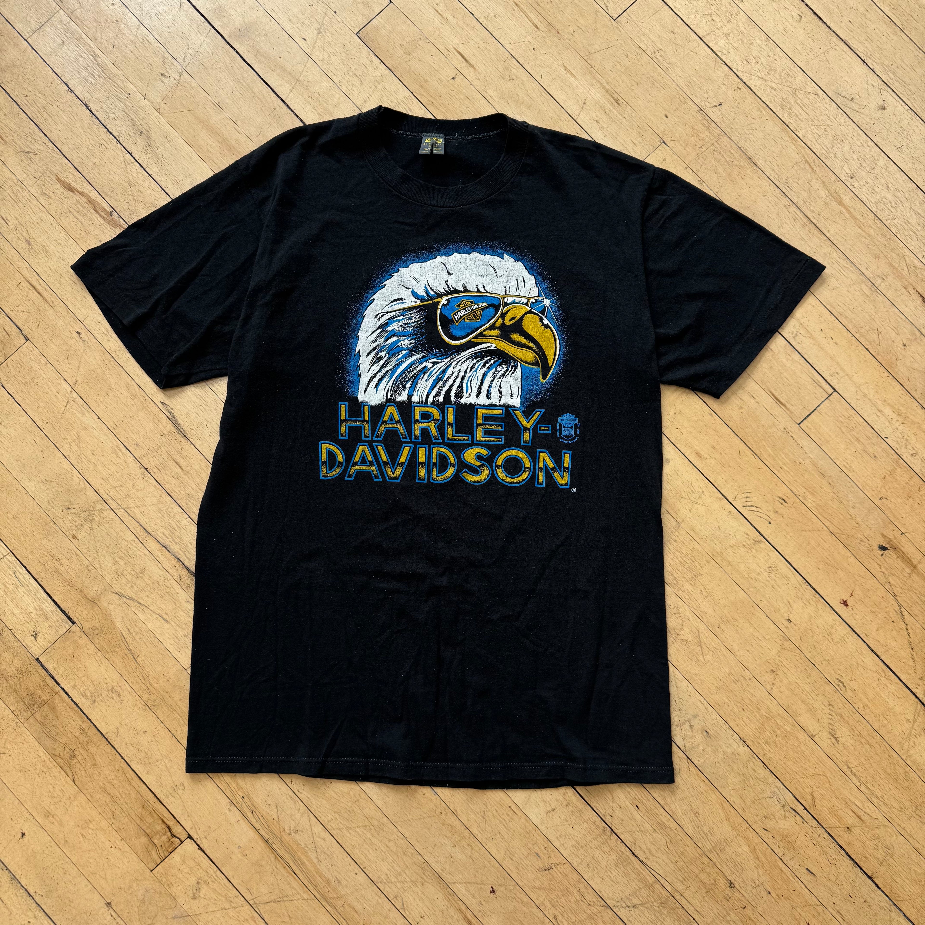 Vintage Harley Davidson Eagle Sunglasses T-shirt Sz XL