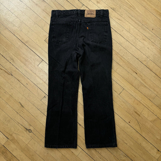 Vintage BLK Orange Tab Levi Denim Jeans Sz 36x30