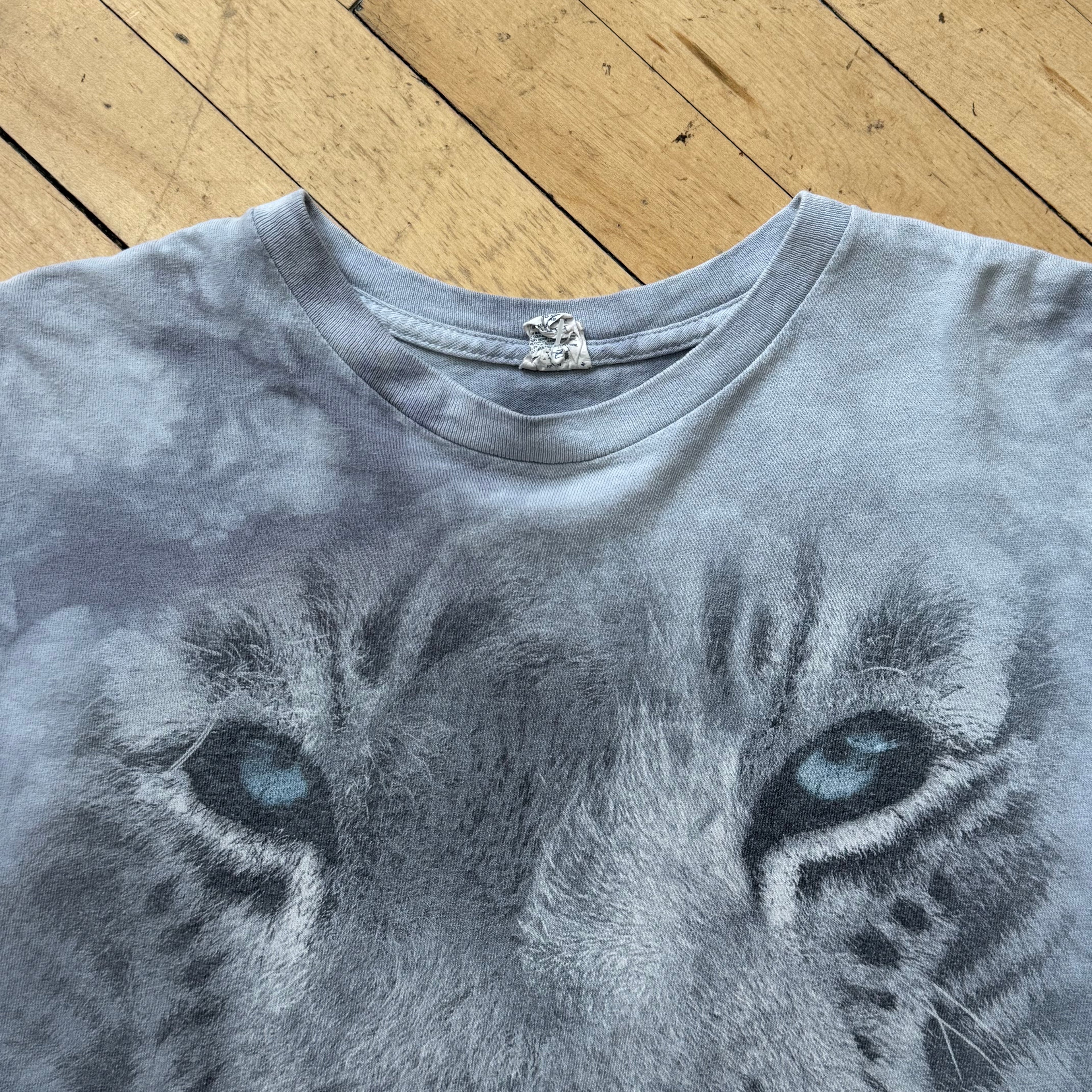 Y2K The Mountain Snow Tiger T-shirt Sz S