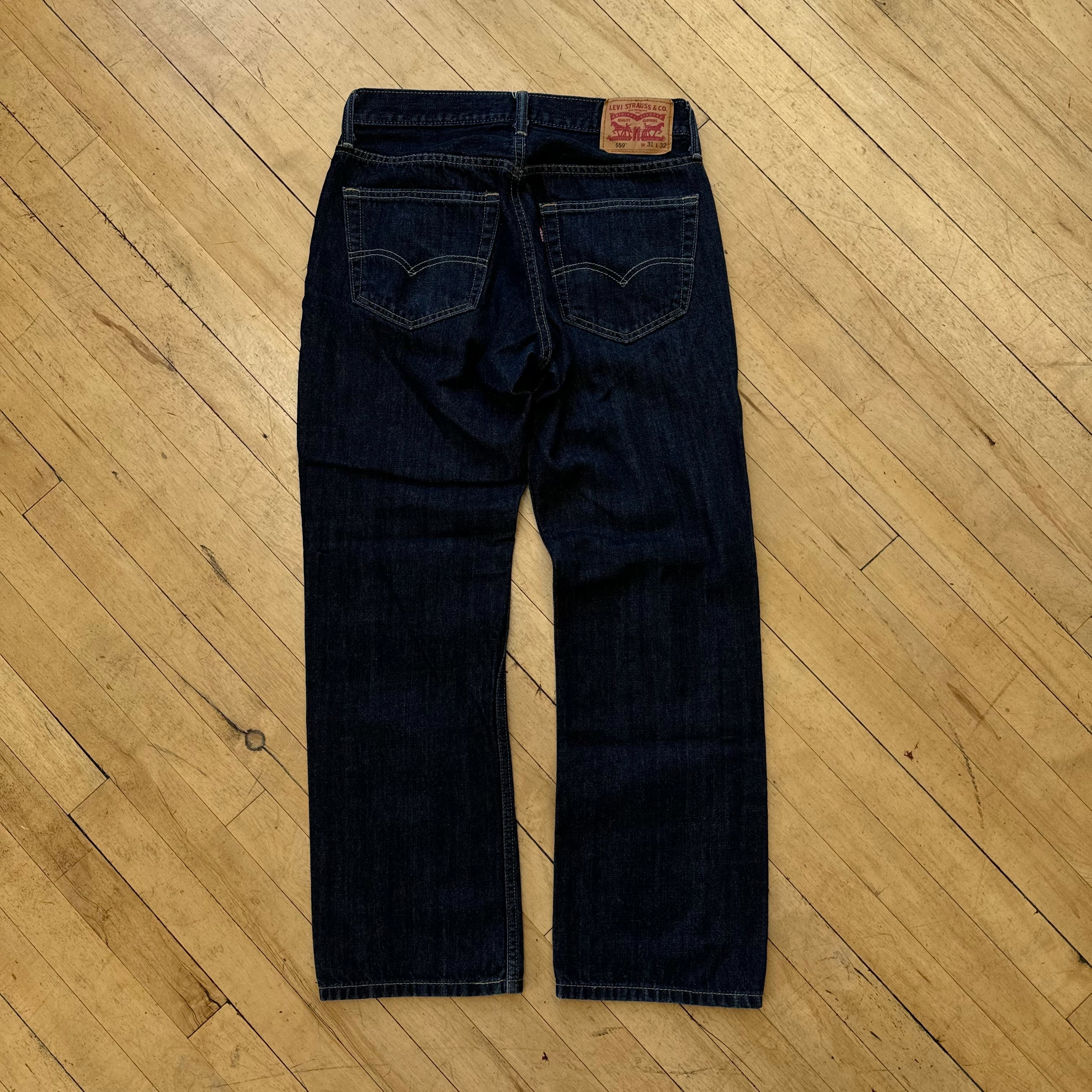 Y2K Dark Wash Levi 559 Denim Jeans Sz 31x32