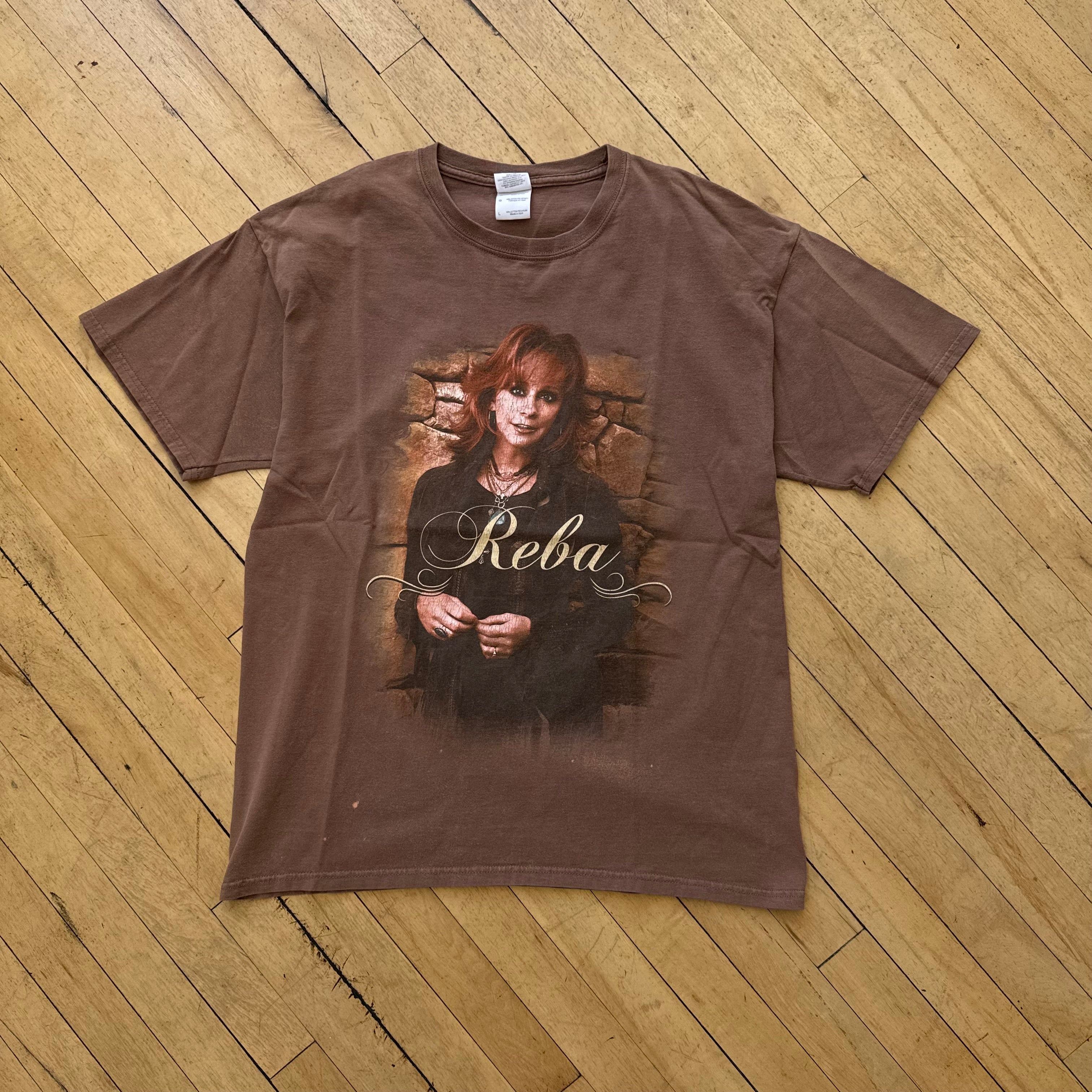 Vintage Reba Portrait T-shirt Sz L