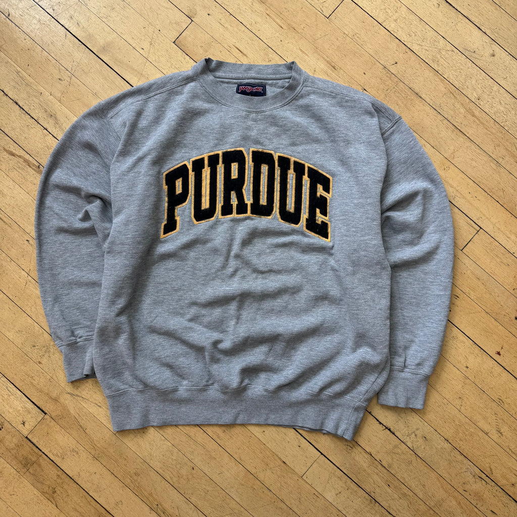 Vintage Purdue SpellOut CrewNeck Sz L