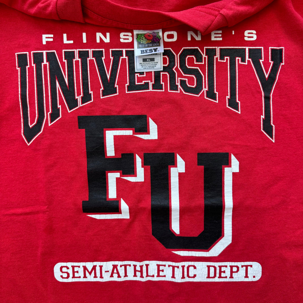 Vintage Flinstones University T-shirt Sz XL