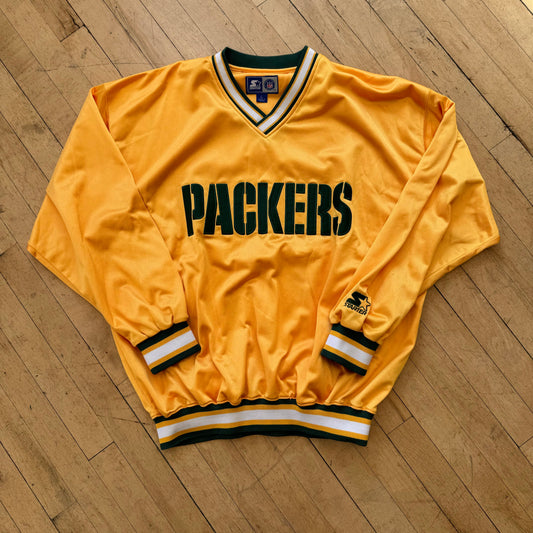 Vintage Starter Packers SpellOut Crewneck Sz L