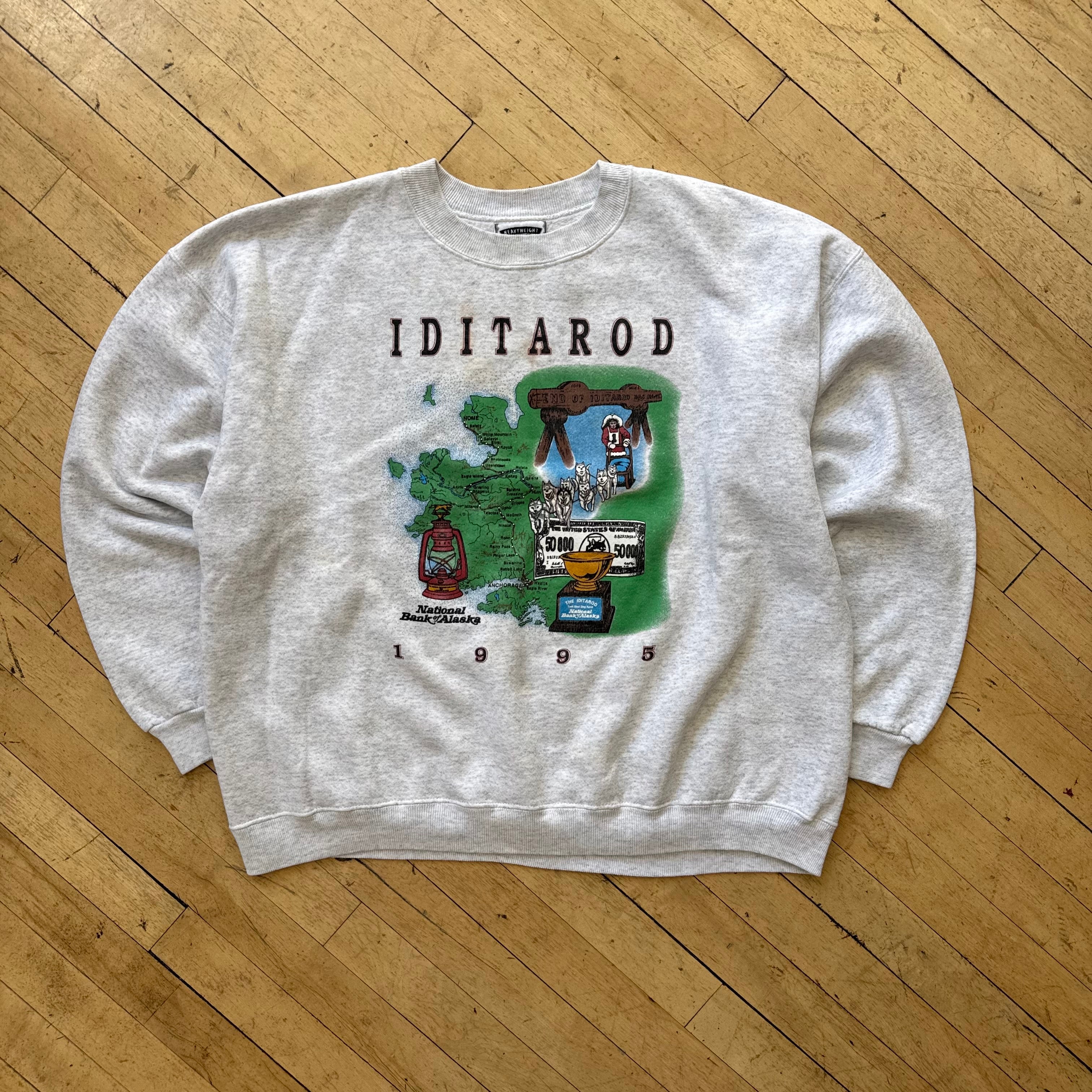 Vintage Iditarod Alaska Crewneck Sz XL
