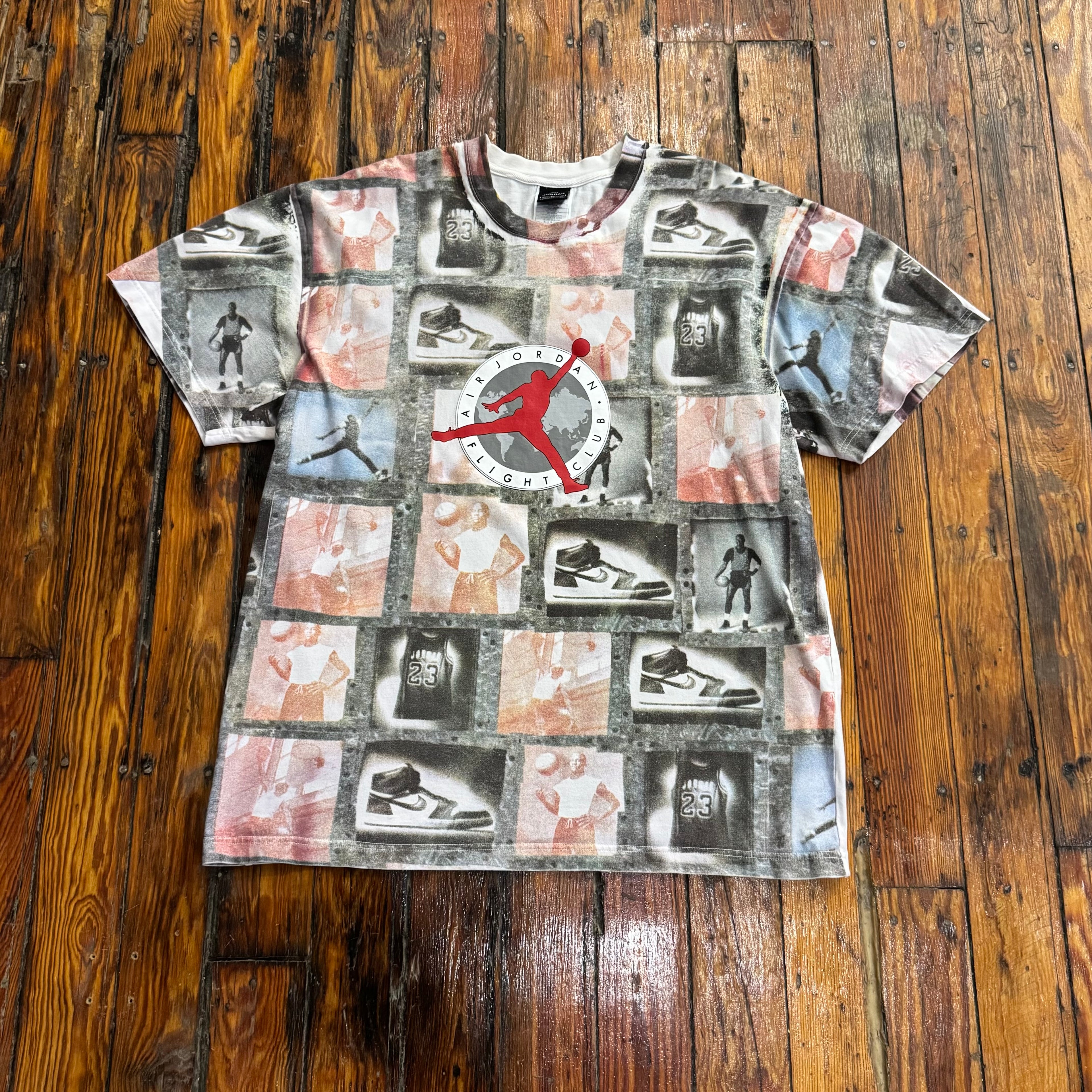 Y2K Jordan Retro AOP T-shirt Sz XL