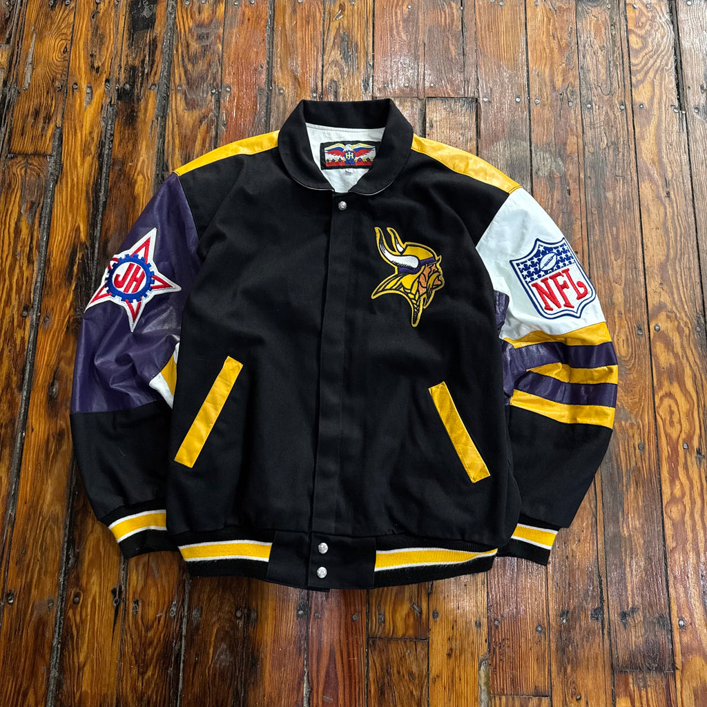 Vintage Jeff Hamilton Minnesota Vikings Jacket Sz L
