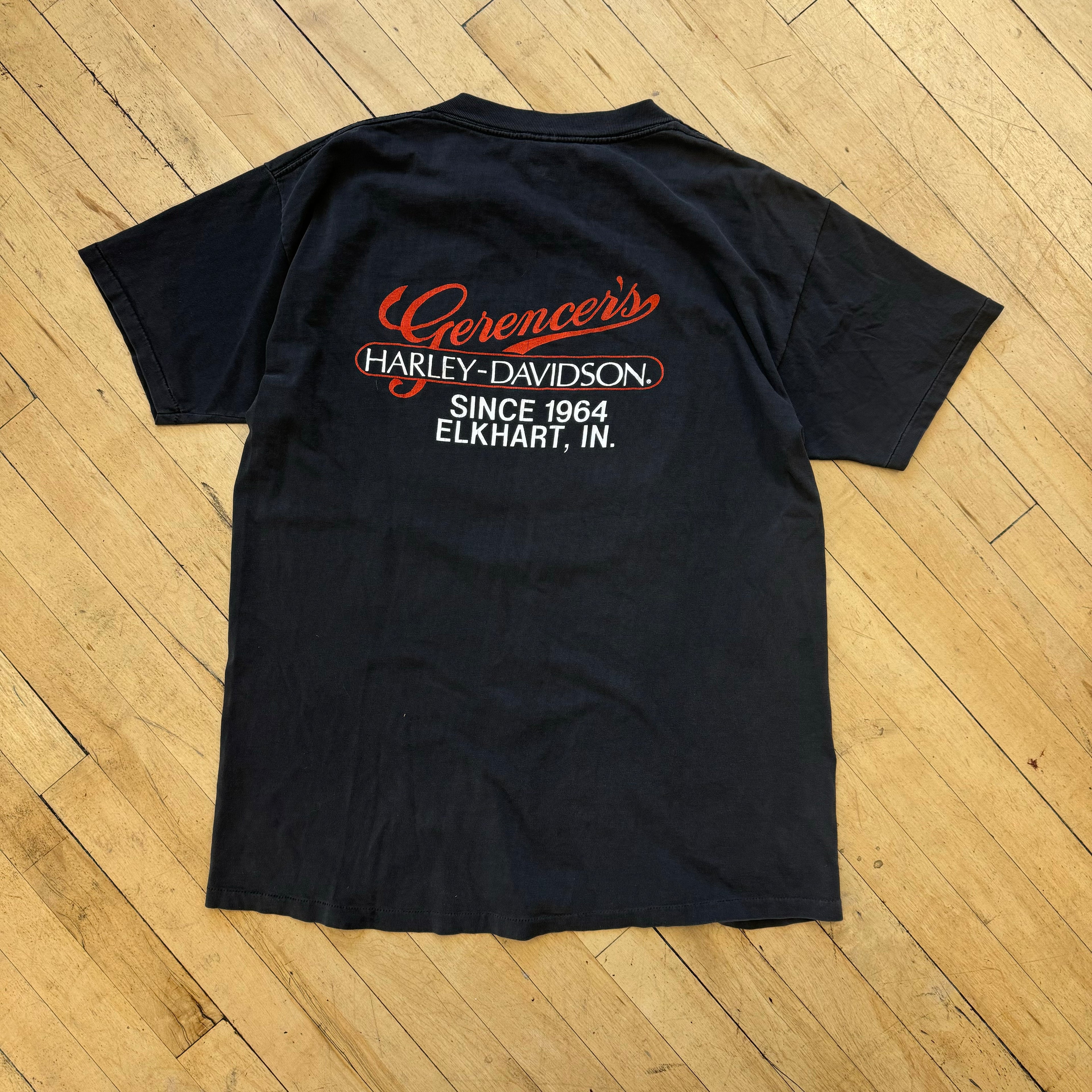 Vintage 3D Emblem I own a Harley not just a Shirt T-shirt Sz XL