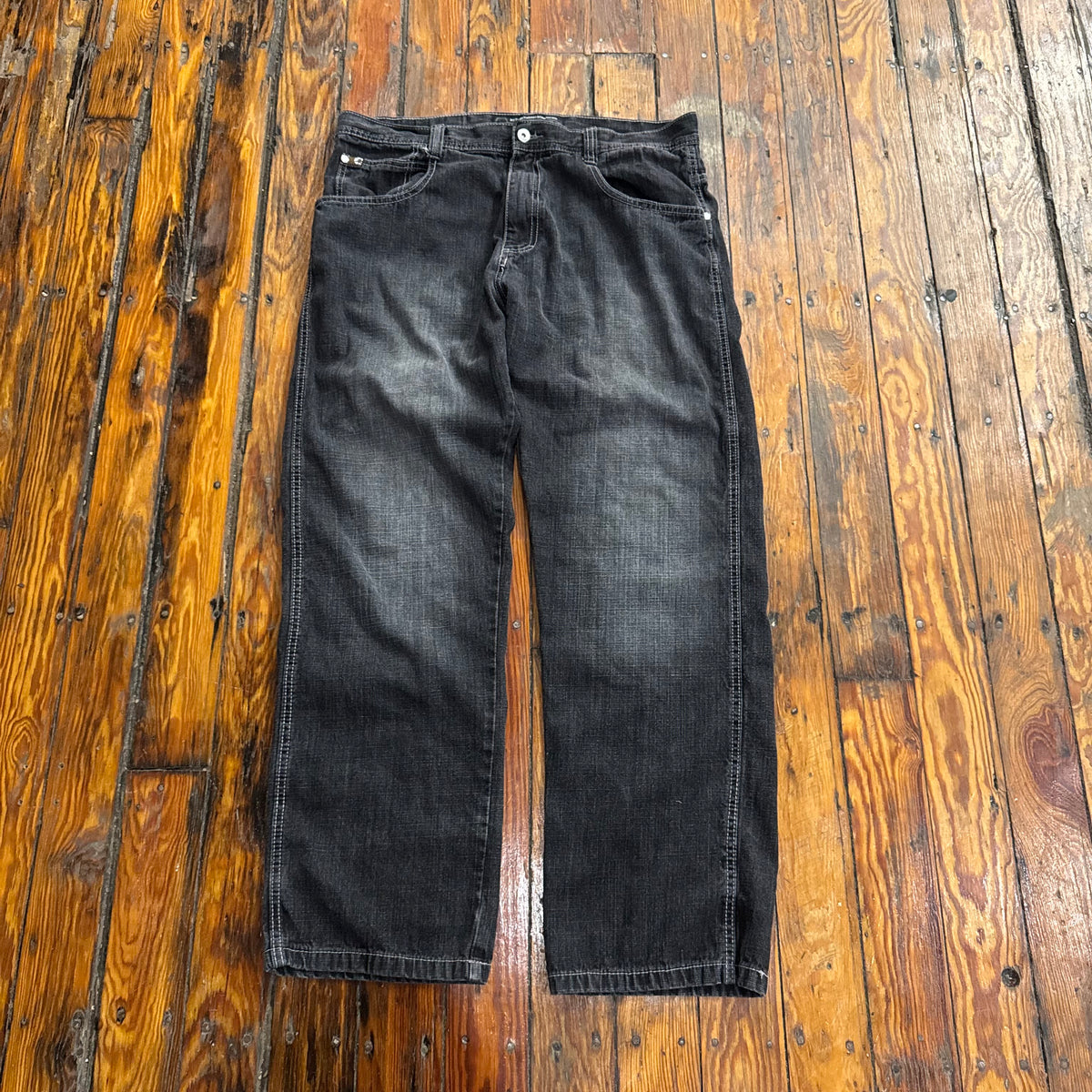 Y2K SouthPole Faded Denim Jeans Sz 38