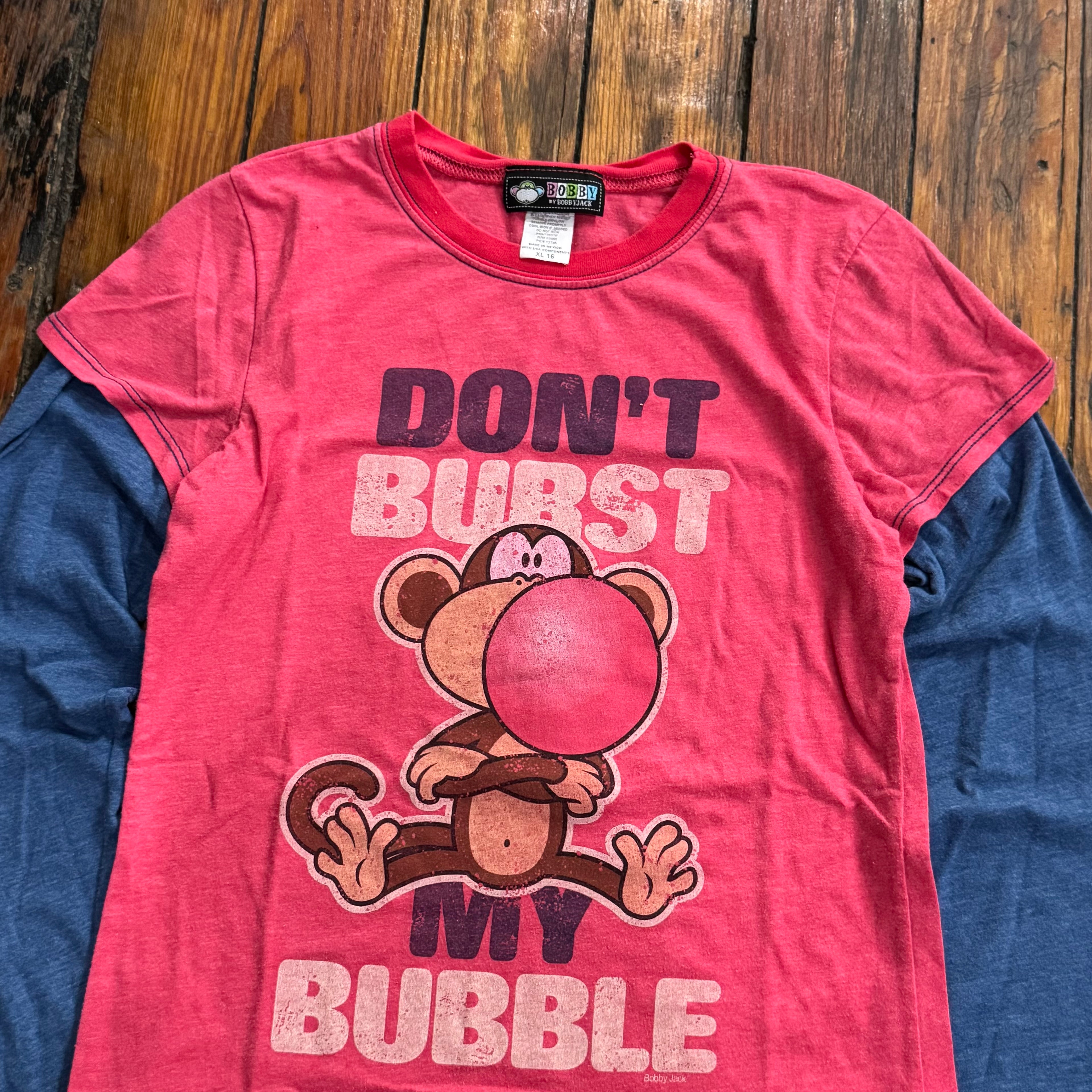 Y2K Bobby Jack Don’t Burst my Bubble T-shirt Sz S